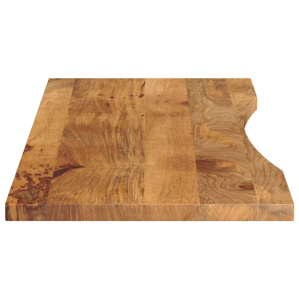 vidaXL Tischplatte Schreibtischplatte mit Aussparung 160x50x2,5cm Massivholz – Bild 4 von 5