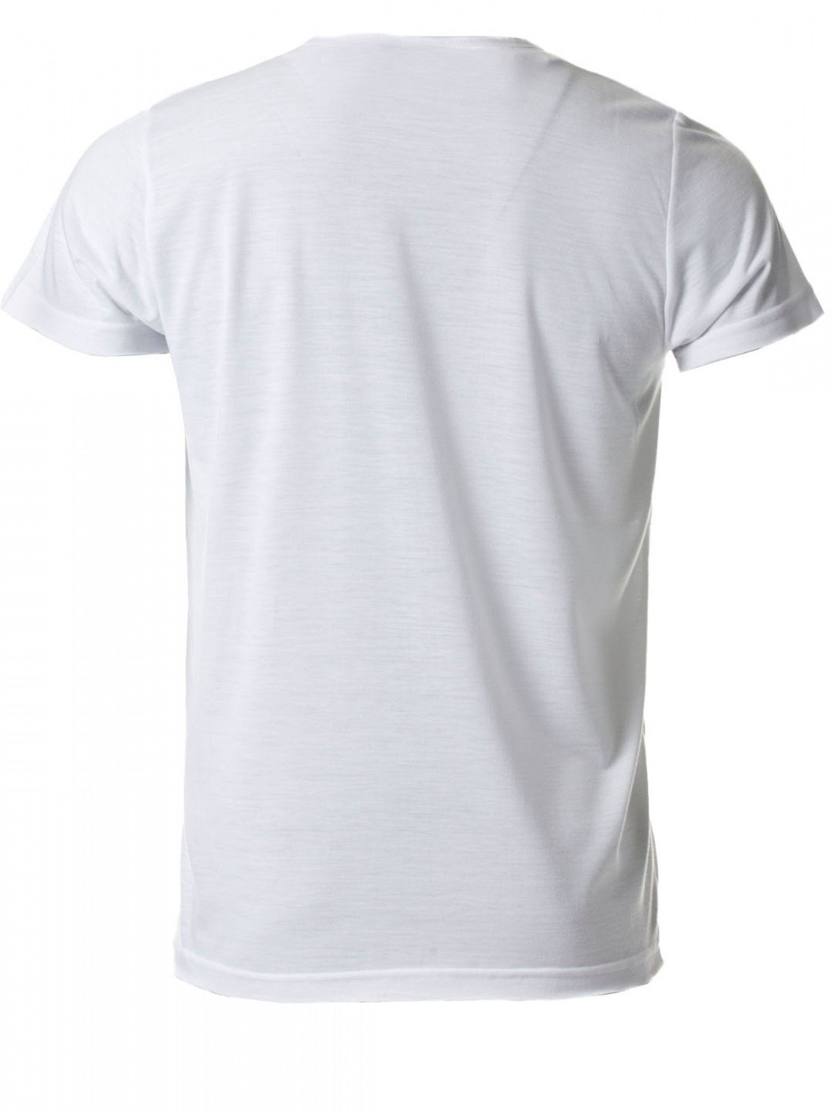 Yazubi T-Shirt Noah V-Neck Shirt white mit Weiß T-shirt V-Ausschnitt bequemes