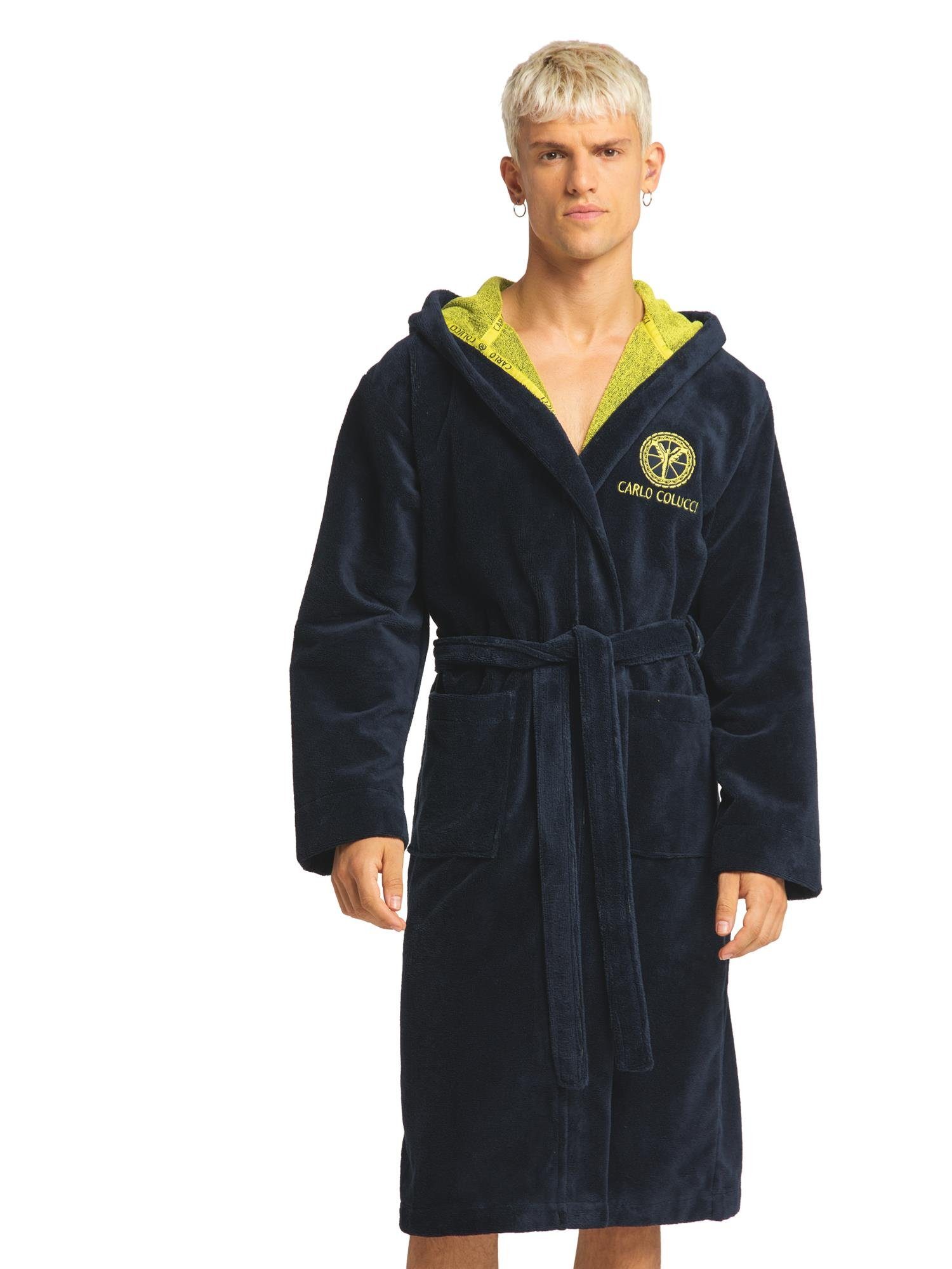 CARLO COLUCCI Bademantel Como, 55% Baumwolle / 45% Polyester