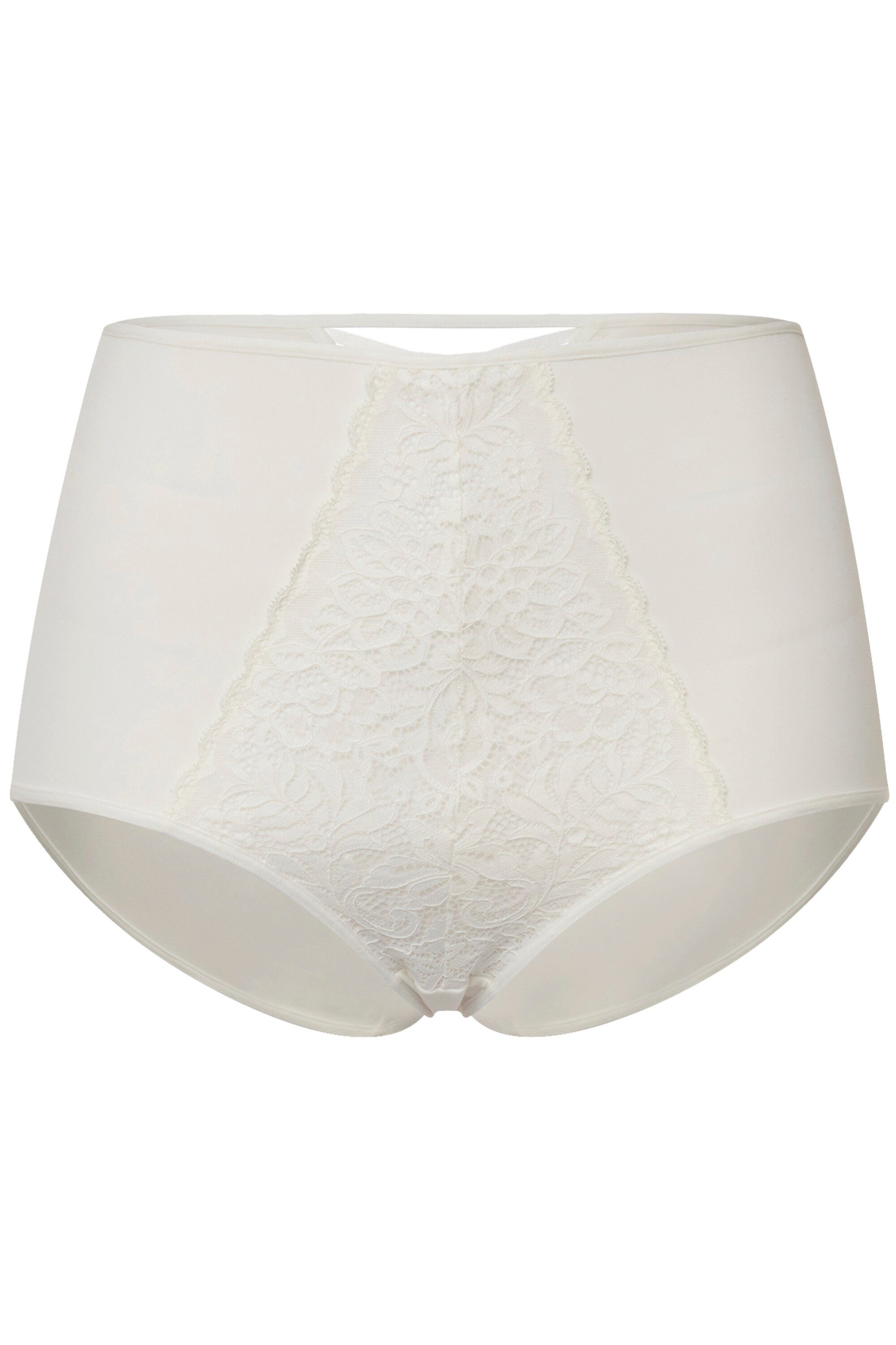 Slip Maxislip Spitzen-Einsatz High Waist