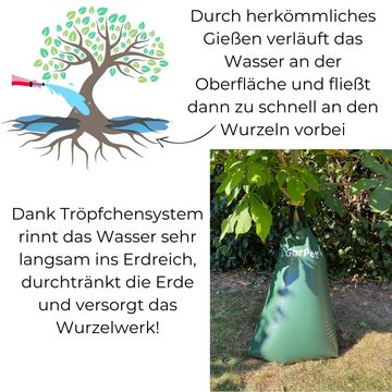 GarPet Gießkanne 2x Baumbewässerungssack Wassersack Gieß Sack Baum Bewässerungs Beutel
