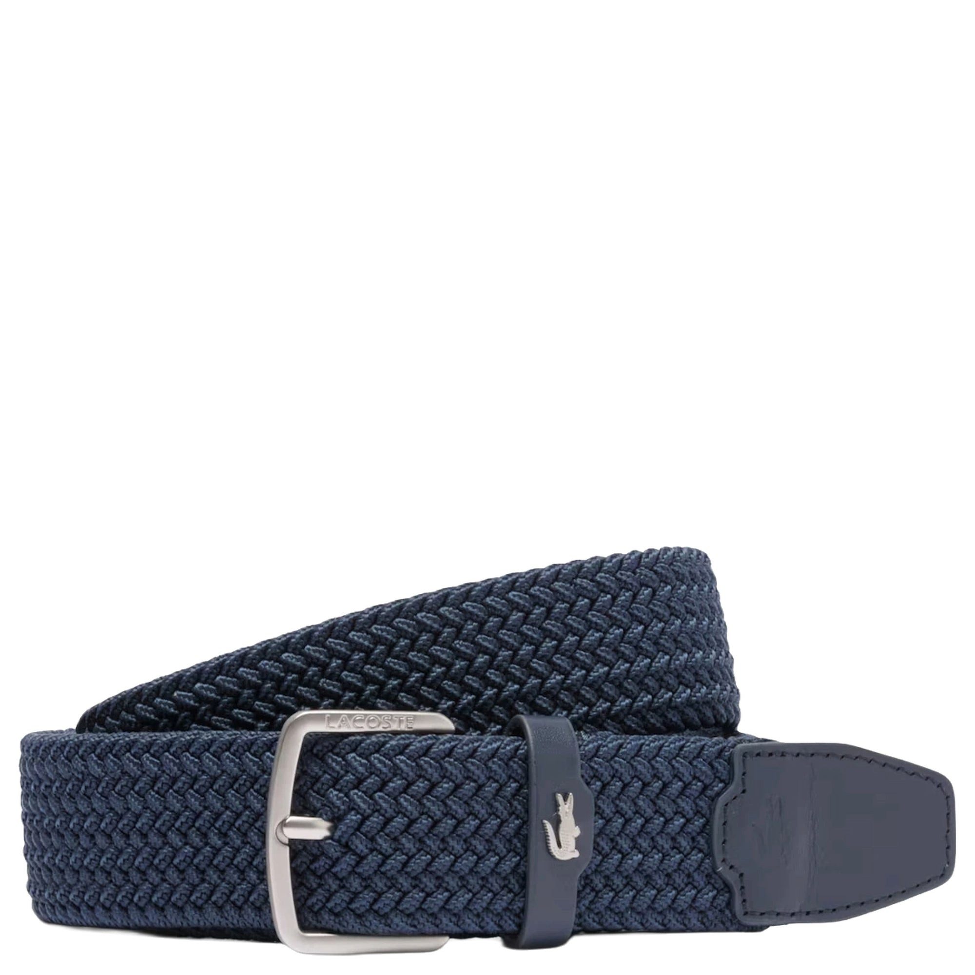 Lacoste Ledergürtel Casual - Stretchgürtel 3.5 cm (navy blue/obscurity-haiti