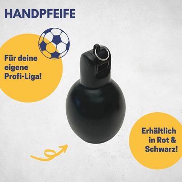 Best Sporting Handpfeife I hochwertige Schiedsrichterpfeife I Trainerpfeife schwarz I Fußball-Pfeife für Kinder I robuste Sportpfeife I Trainer Pfeife I Pfeife Sport