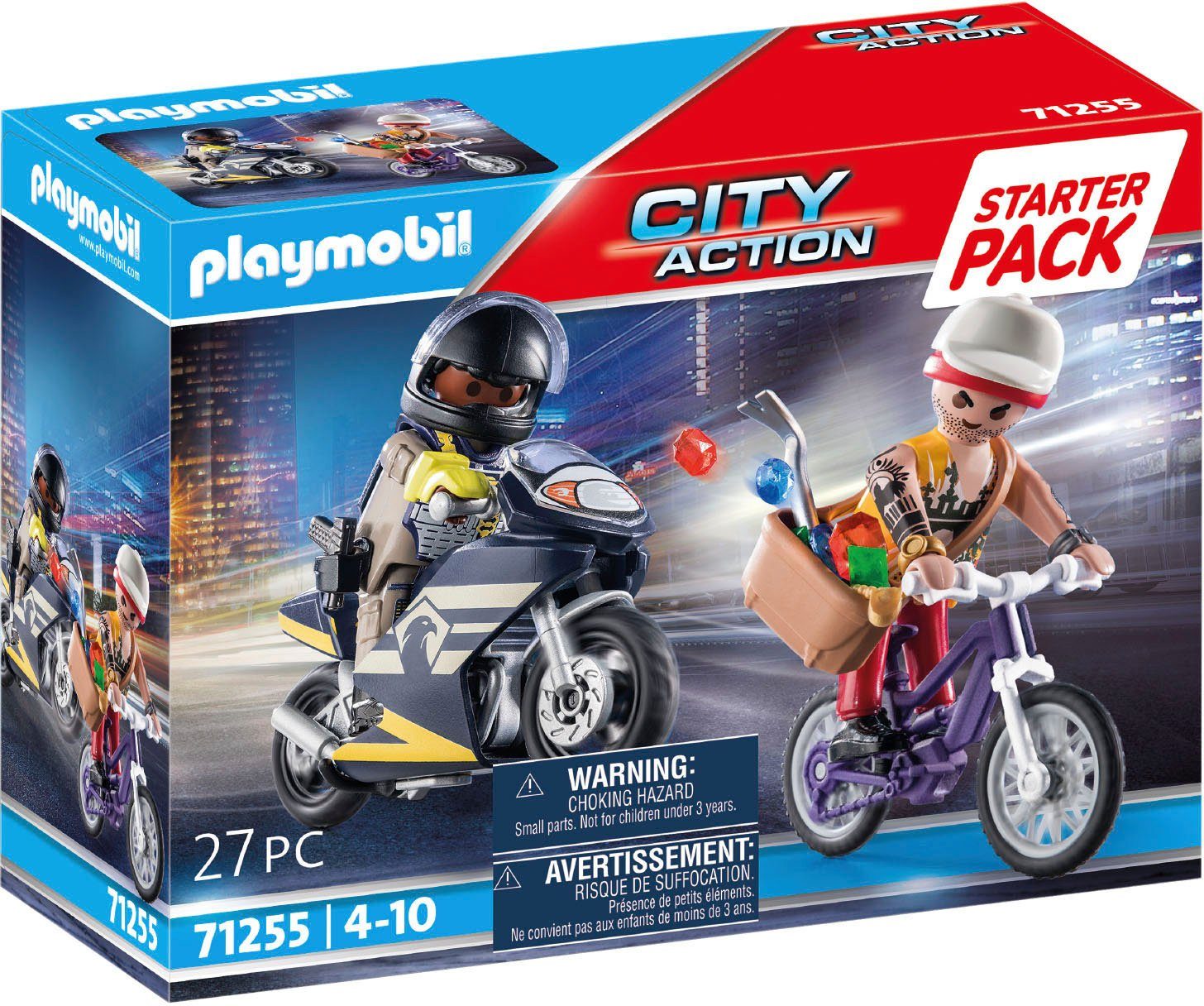 Playmobil® Konstruktions-Spielset Starter Pack, SEK und Juwelendieb (71255), City Action, (27 St), Made in Europe