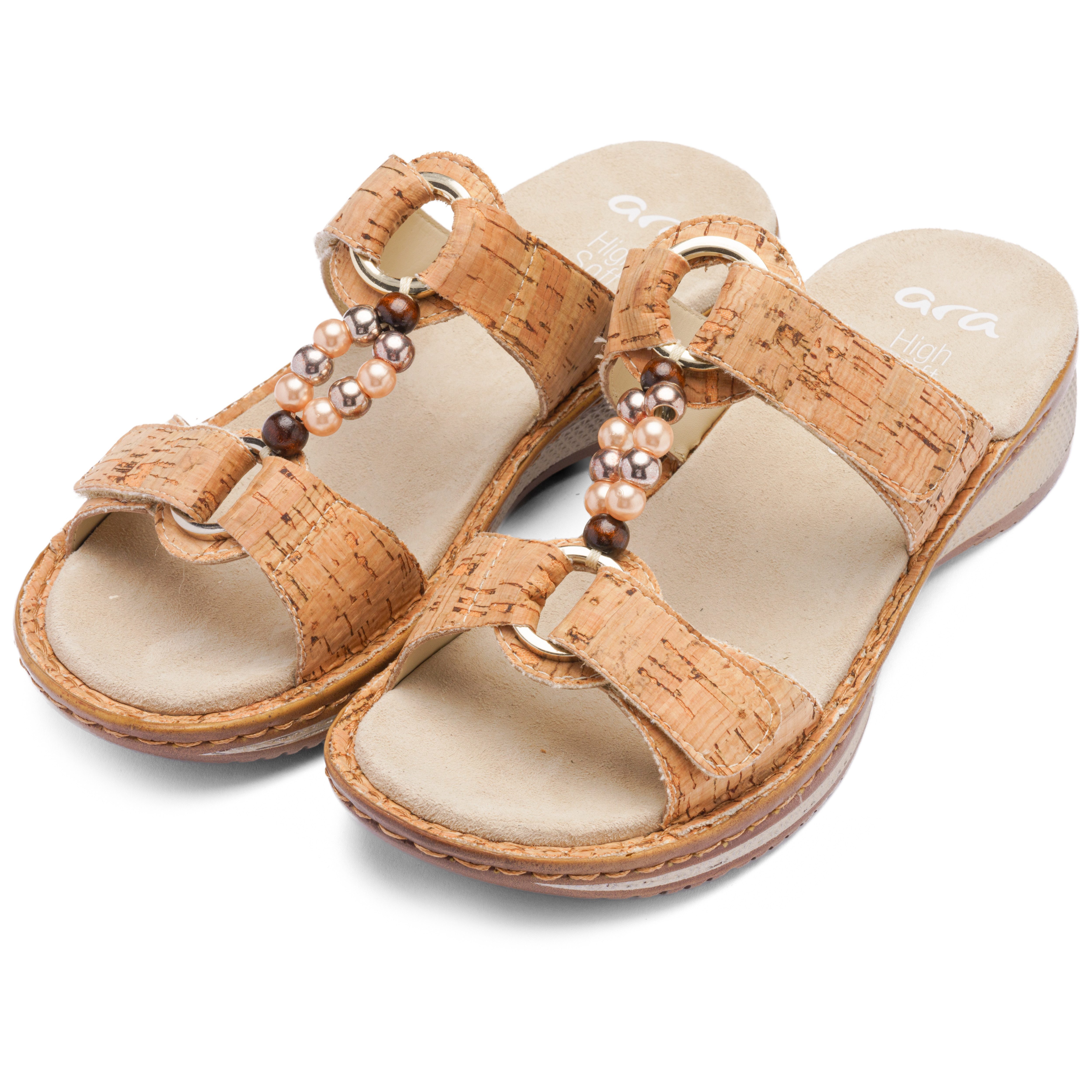 Ara HAWAII Pantolette Schlupfschuh, Komfortschuh mit Klettverschlüsse, G-Weite