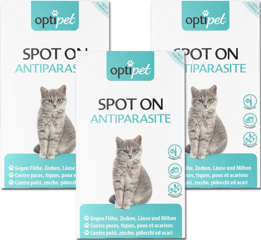 Zeckenschutzmittel Spot on Katze Floh- Zecken Abwehr Insektenbekämpfung