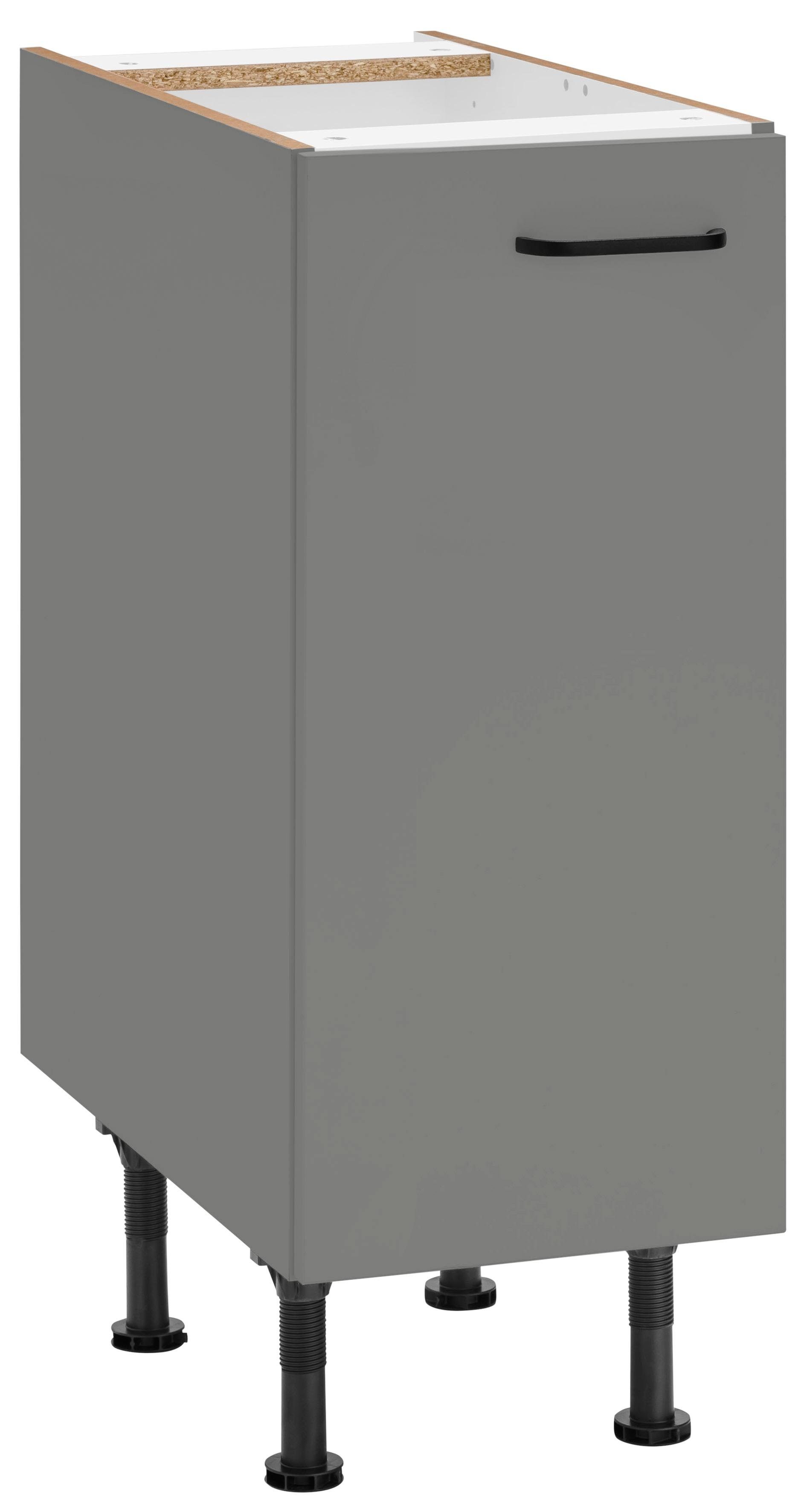 OPTIFIT Unterschrank Elga mit Soft-Close-Funktion, Metallgriff, Breite 30 cm basaltgrau/basaltgrau | basaltgrau
