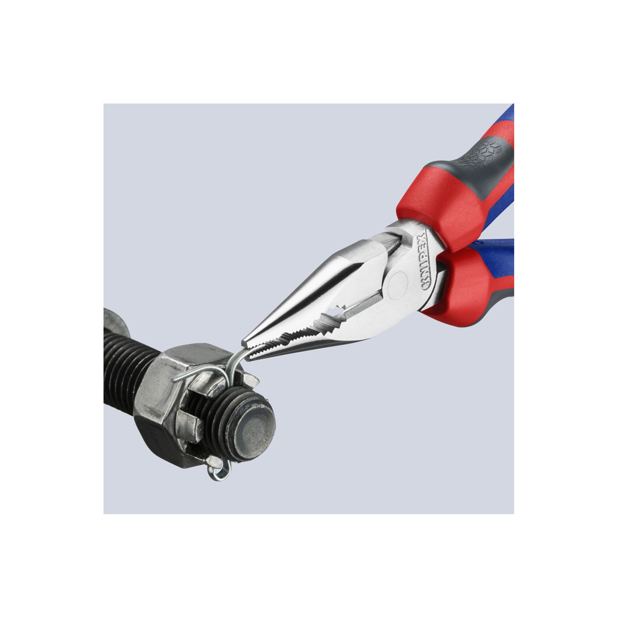Knipex Kombizange KNIPEX 08 25 145 Spitz-Kombizange mit Comfort-Griffen verchromt 145 mm