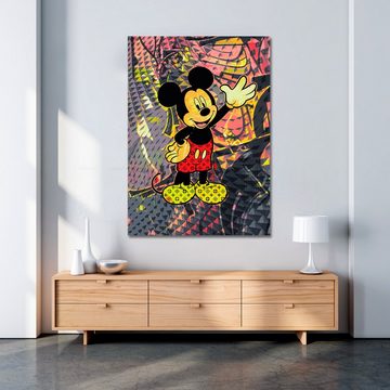 ArtMind XXL-Wandbild Micky - Hello, Premium Wandbilder als Poster & gerahmte Leinwand in 4 Größen, Wall Art, Bild, Canva
