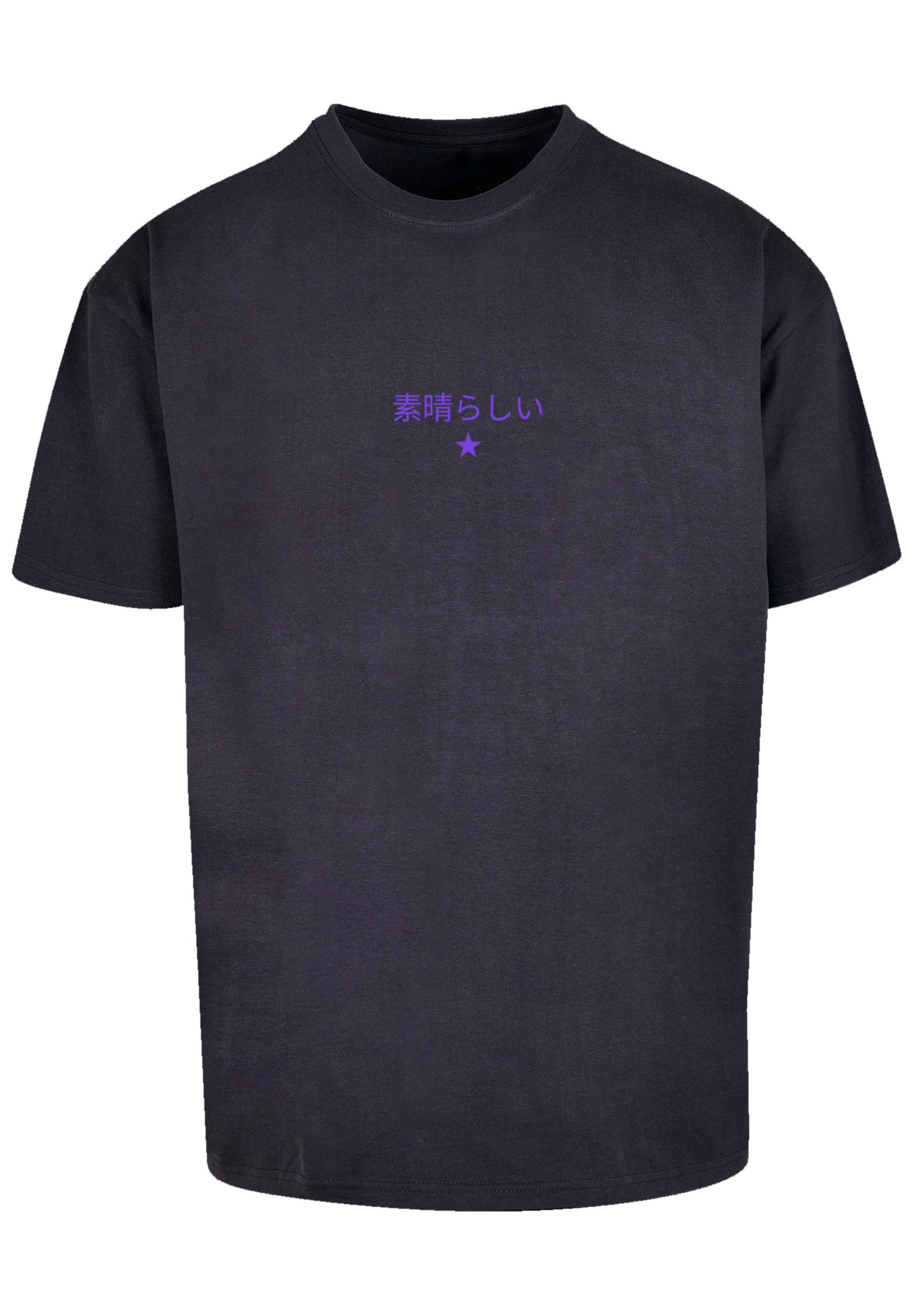 T-Shirt F4NT4STIC Drache Dragon PLUS Print Japan navy SIZE