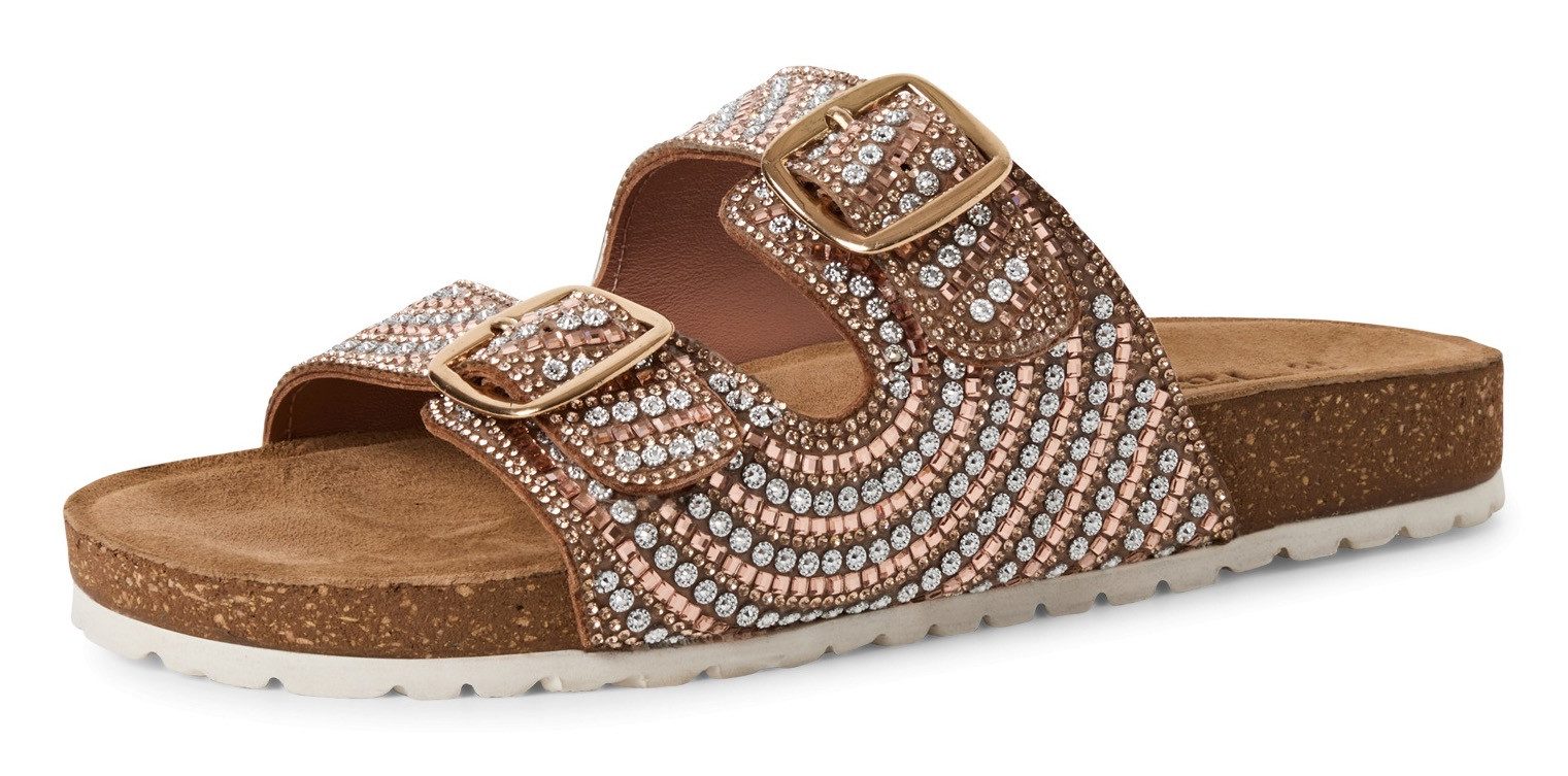 Tamaris Pantolette, Sommerschuh, Schlappen mit funkelnden günstig online kaufen