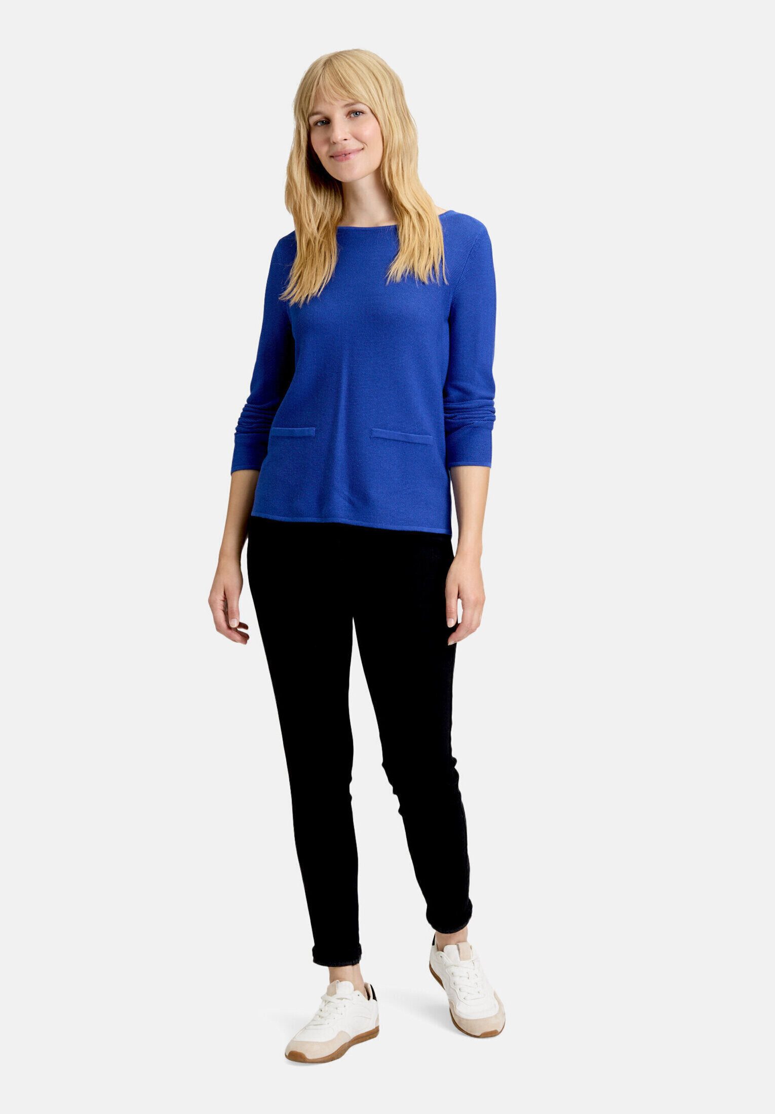 Betty Barclay Strickpullover Damen mit aufgesetzten Taschen (1-tlg)