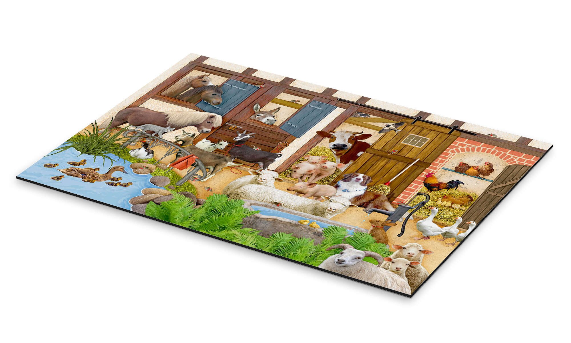 Posterlounge Wandbild Tiere auf dem Bauernhof, günstig online kaufen