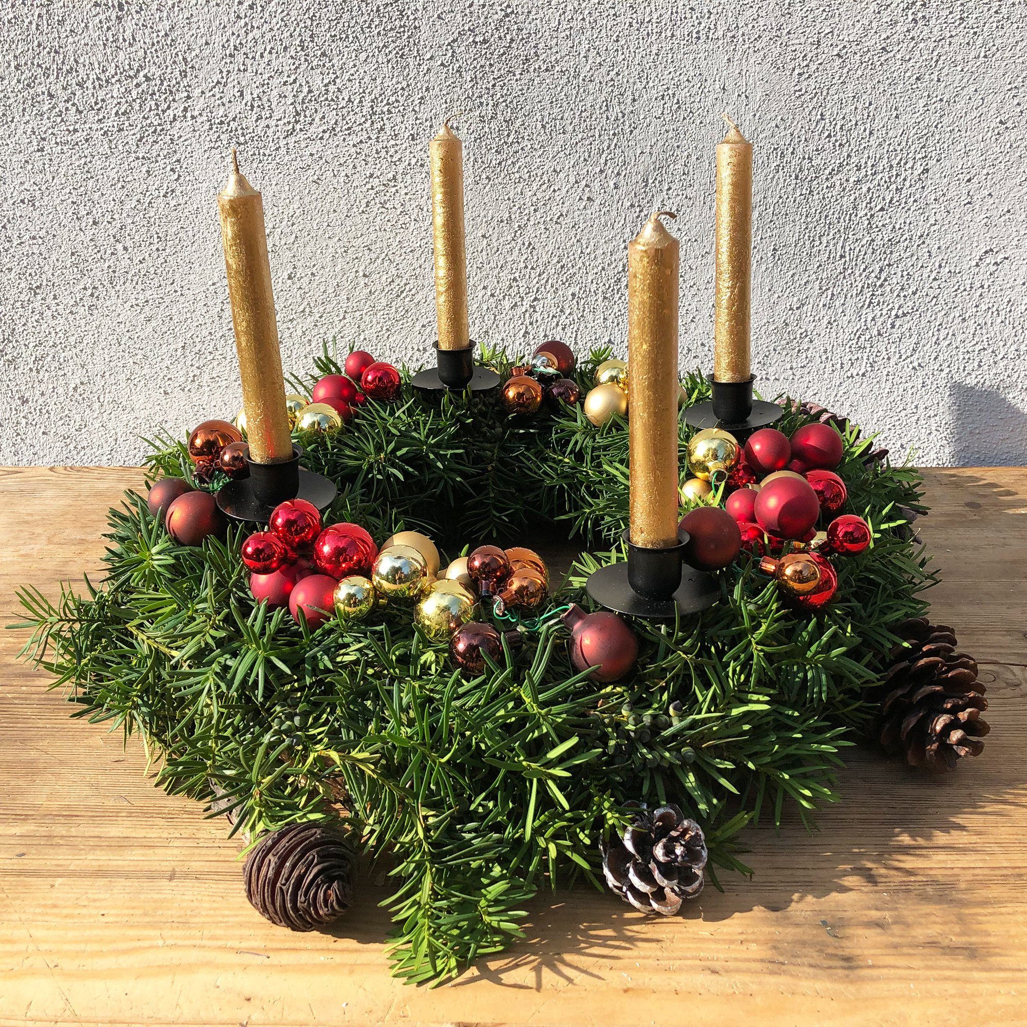 Annastore Kerzenhalter 4 x aus Metall mit Pick für Adventskranz (Adventsker günstig online kaufen