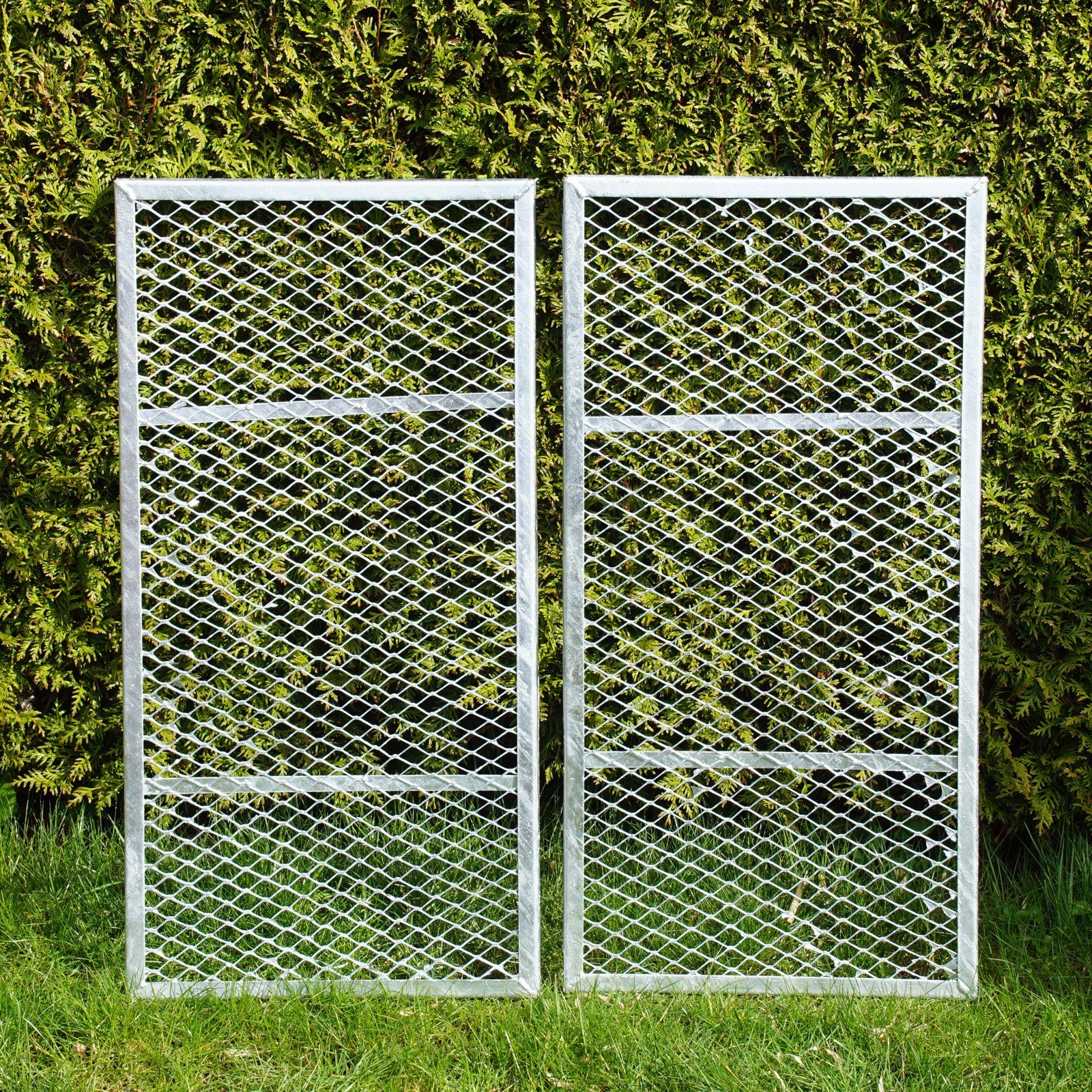 TRUTZHOLM Komposter Deckel oder Boden für Metallkomposter 80x80 cm aus Streckmetall, BxTxH: 86x0x2 cm, 450 l