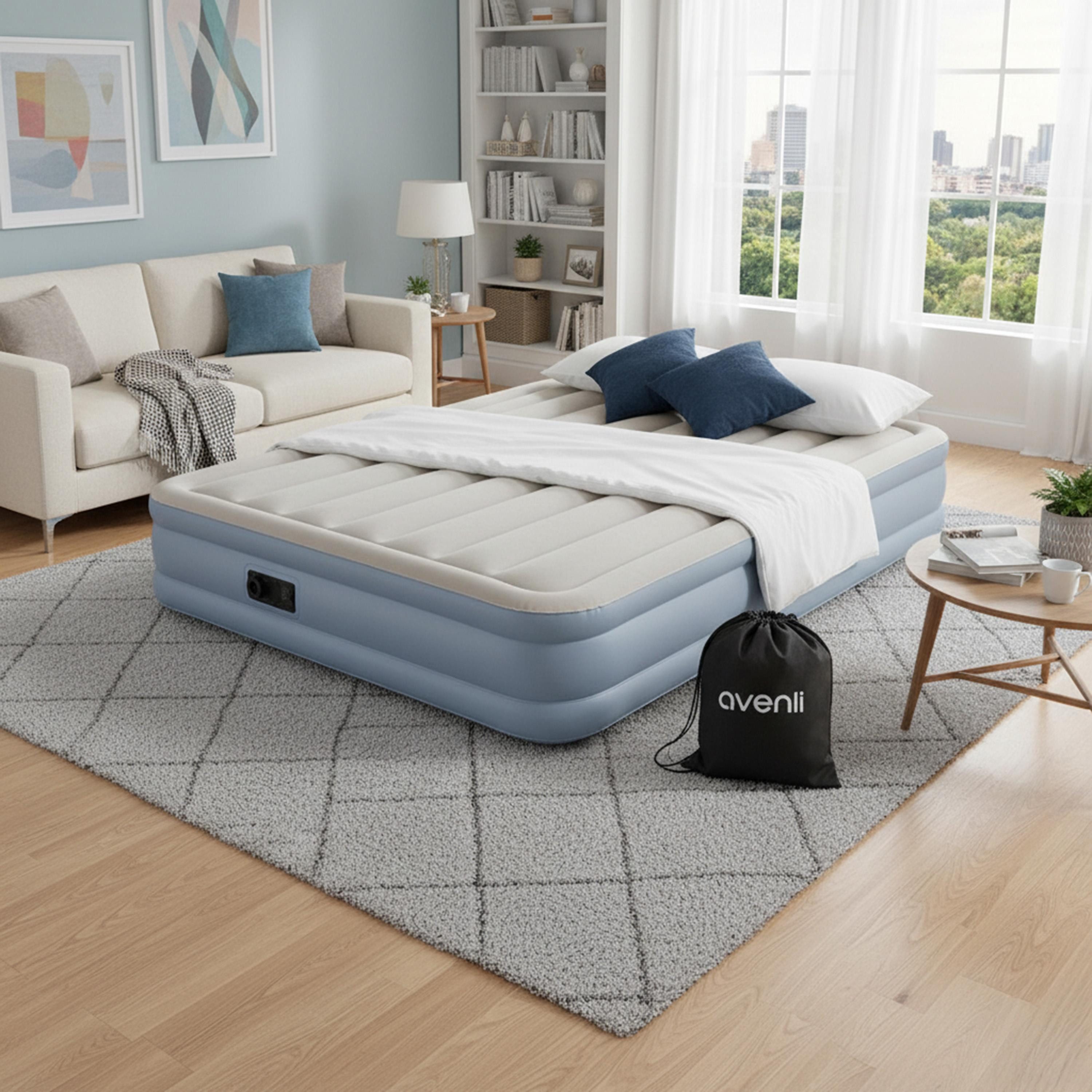 Avenli Luftbett Luftmatratze selbstaufblasend 2 Personen 203x152x33cm hoch, günstig online kaufen