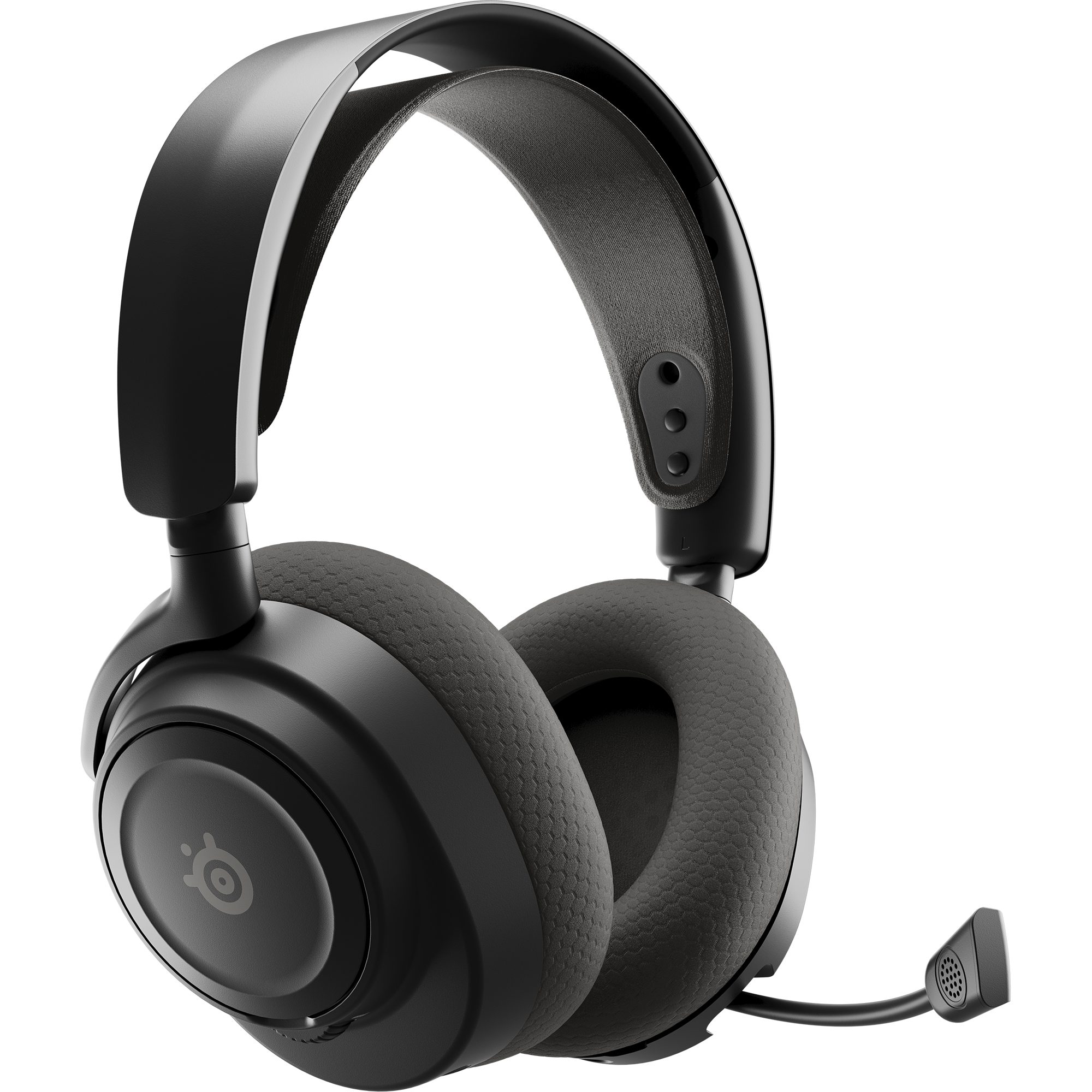 SteelSeries SteelSeries Arctis Nova 7 Wireless Gen 2, Gaming-Headset, (Bluetooth Headset (Einziehbares ClearCast-Mikrofon Gen 2, Steuerung über mobile App, USB-C-Plug-and-Play, Hochwertige Stahlkonstruktion, 200 professionelle EQ-Voreinstellungen, 360° Spatial Audio, Mikrofon-EQ, ChatMix-Drehregler)