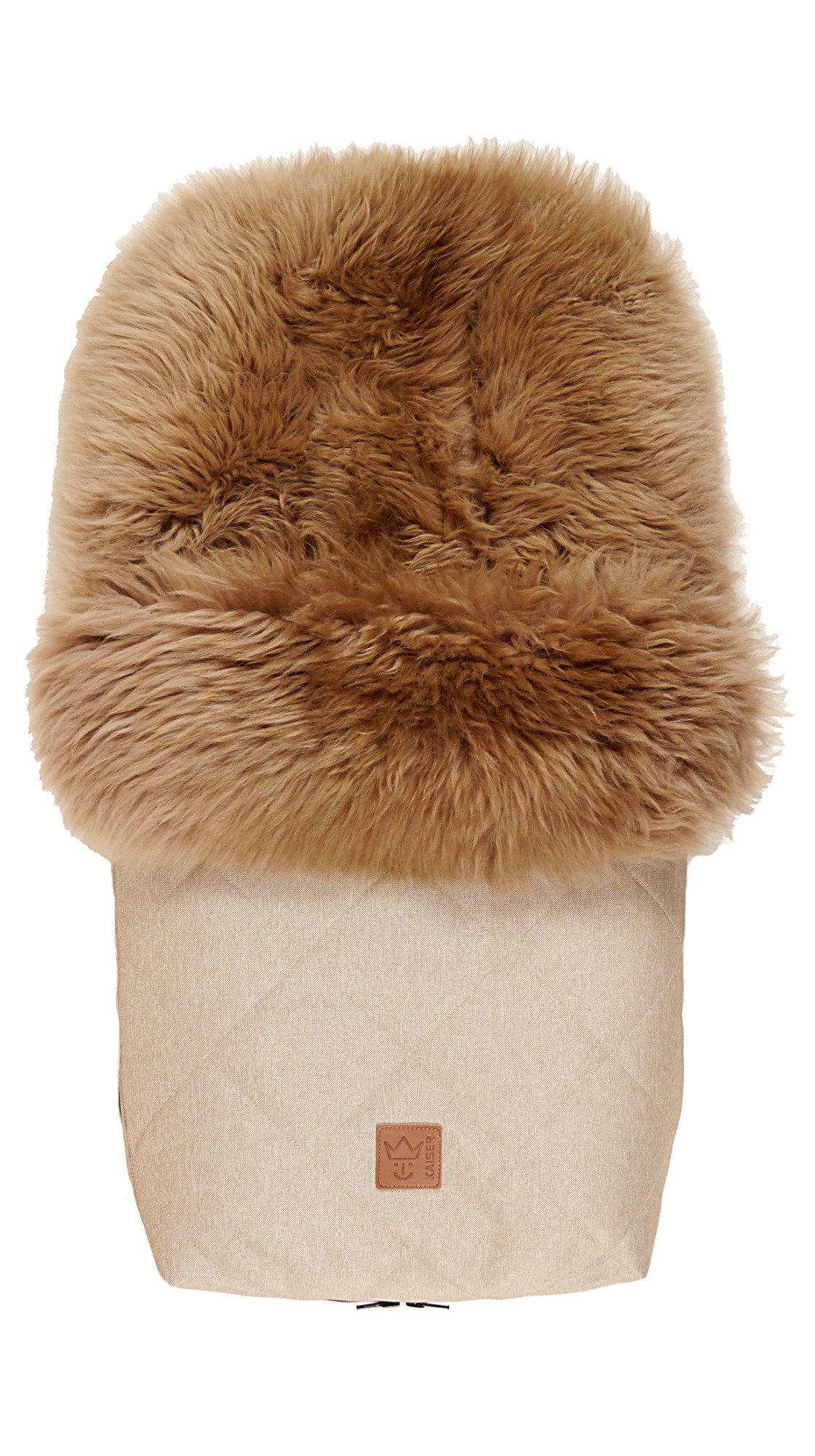 Fußsack Nelly Lammfell Fußsack, Fell cappuccino