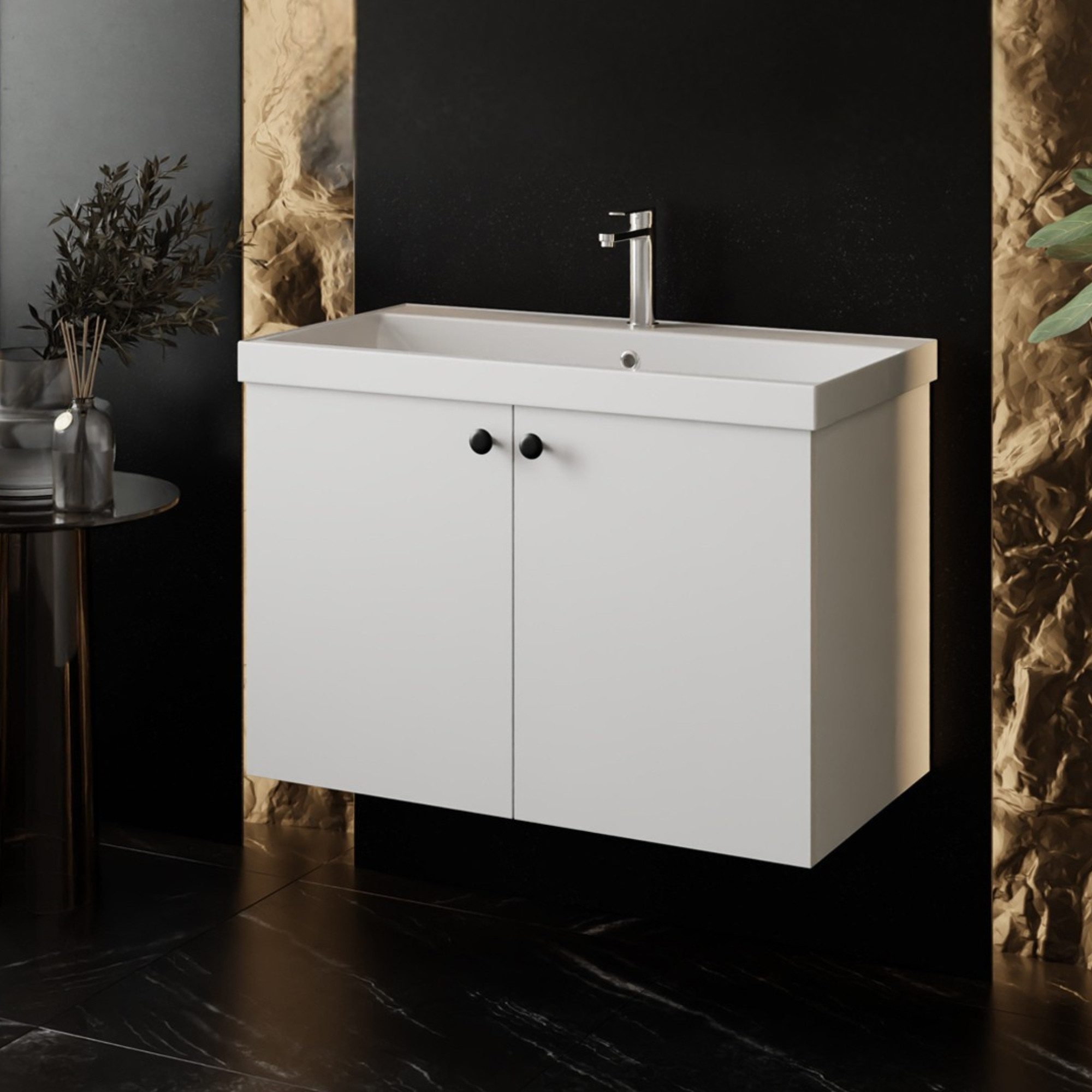 Karen Waschtisch-Set Waschtisch mit Unterschrank Mimoza, (2-St., Der Liefer günstig online kaufen