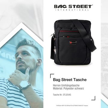 BAG STREET Umhängetasche Bag Street Damen Herren Umhängetasche (Umhängetasche), Herren, Damen, Jugend Tasche in schwarz, ca. 22cm Breite