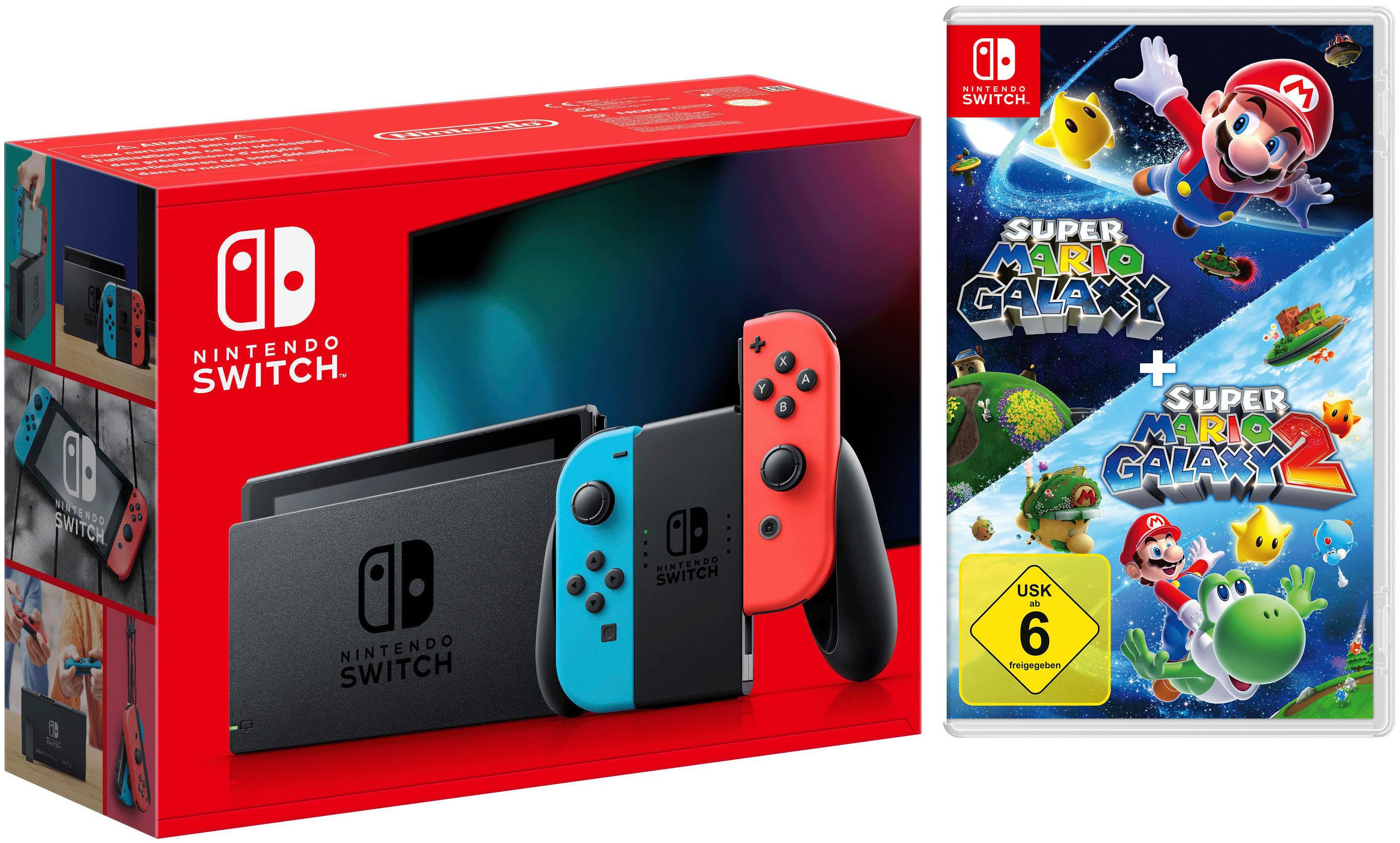Nintendo Switch Switch + Super Mario Galaxy + Super Mario Galaxy 2