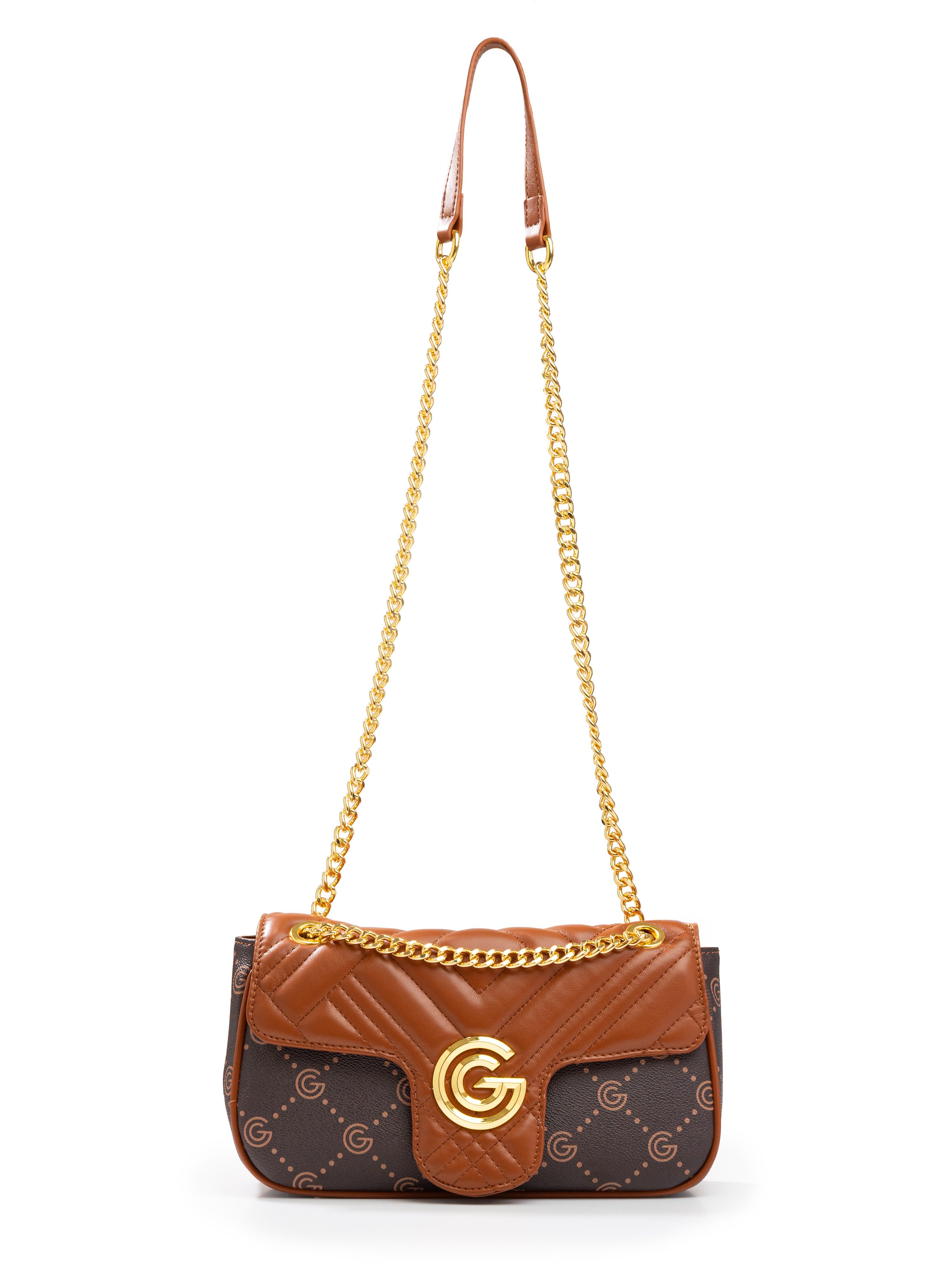 GABRIELLA G By Gabriella Gucci Umhängetasche CINDY, Damen Umhängetasche, Handtasche, Tragetasche mit Logoverzierung