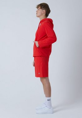 SPORTKIND Trainingsjacke Tennis Sportjacke Woven mit Kapuze Jungen & Herren rot