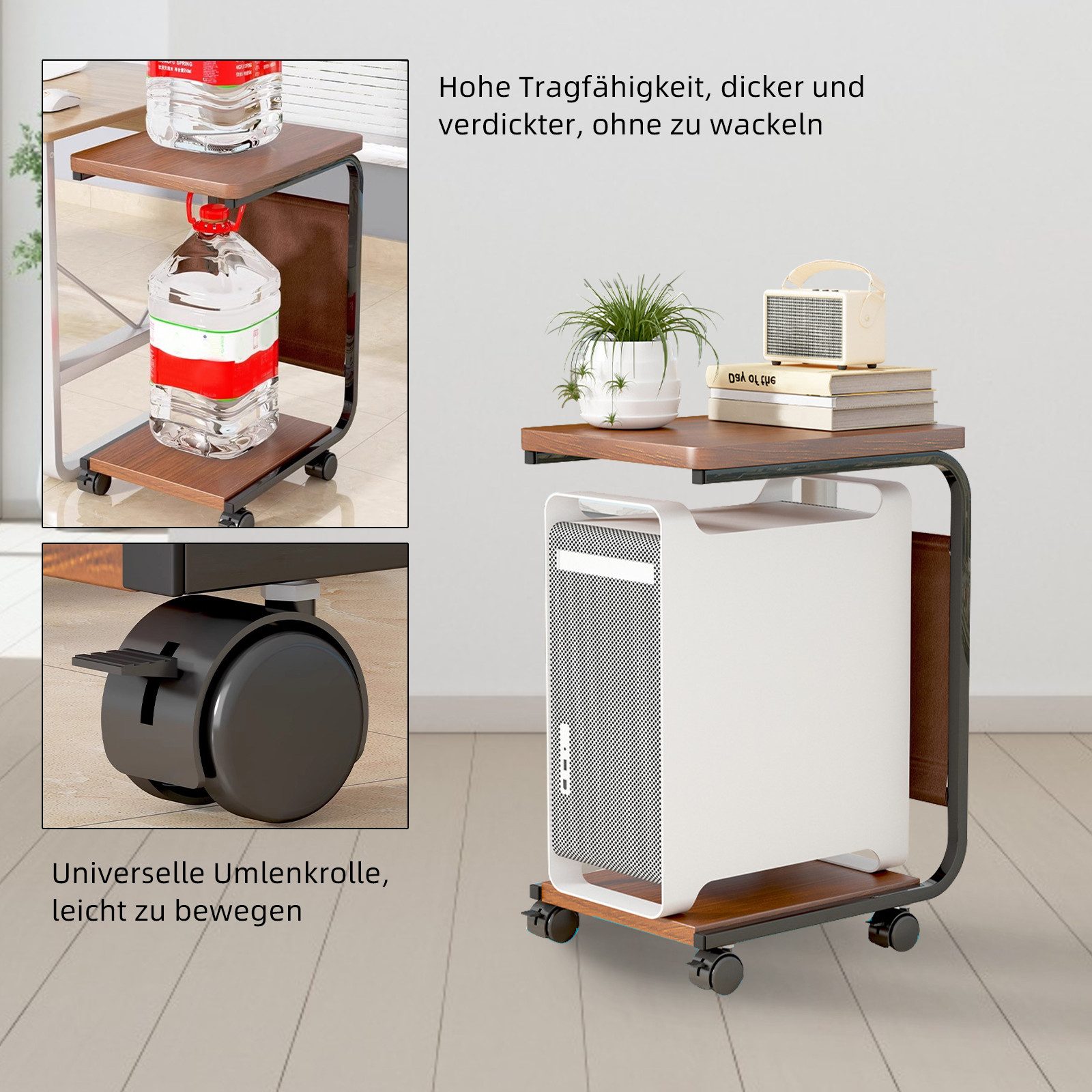 TWSOUL Druckertisch 2-lagiges Host-Drucker-Lagerregal, 62*46CM, Beweglich, günstig online kaufen