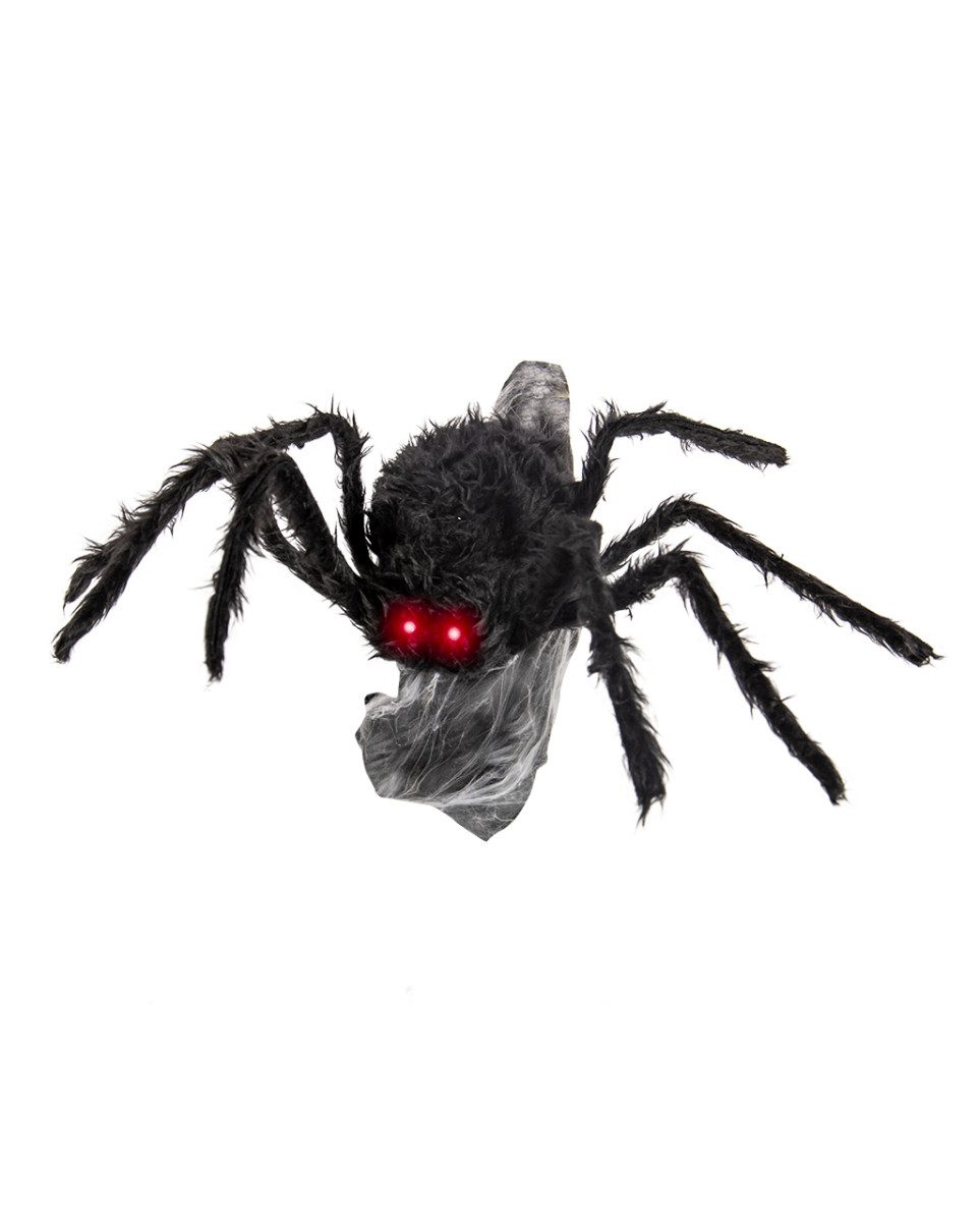 Horror-Shop Dekoobjekt Große springende Spinne mit Licht & Soundeffekte 7