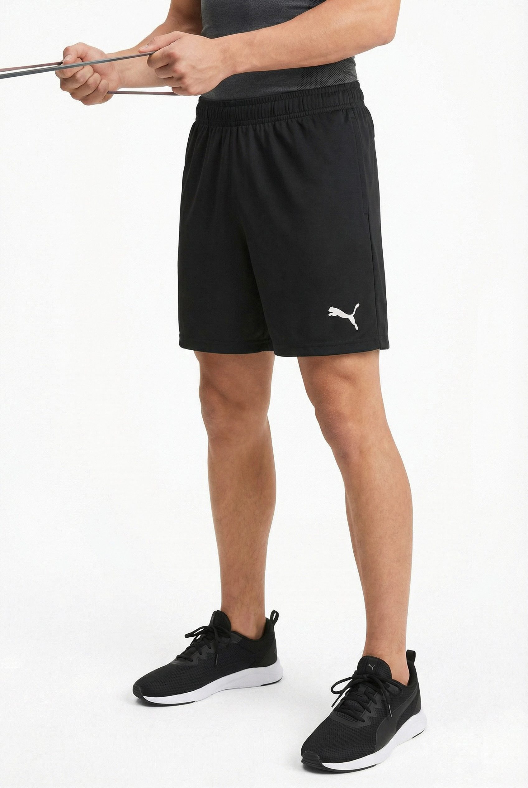 PUMA Trainingsshorts TEAMRISE TRAINING SHORTS JR aus Strickmaterial, mit Reißverschluss, sportlicher Stil, für Teens