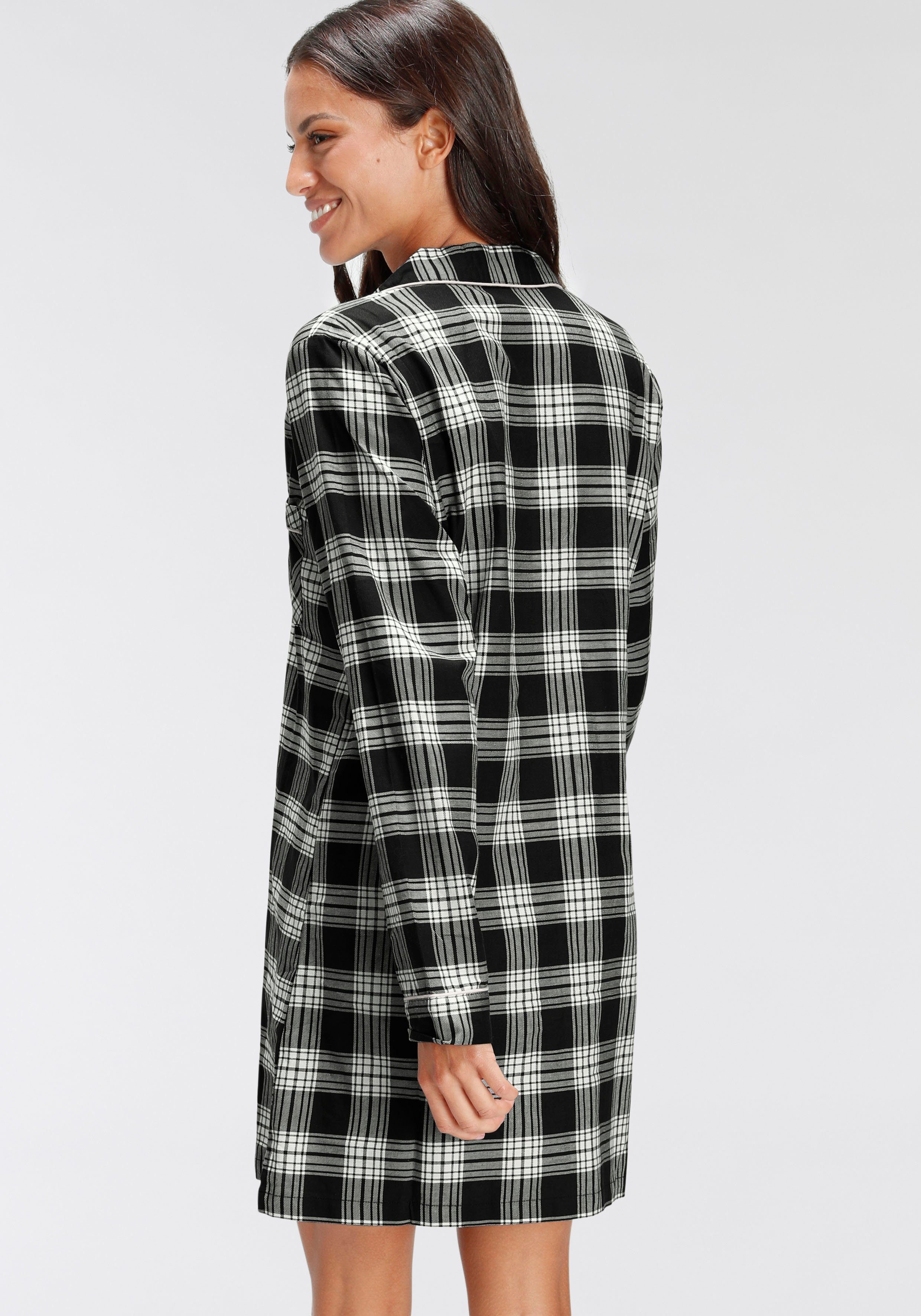 H.I.S Nachthemd (1-teilig) aus Flanell im Karo-Design