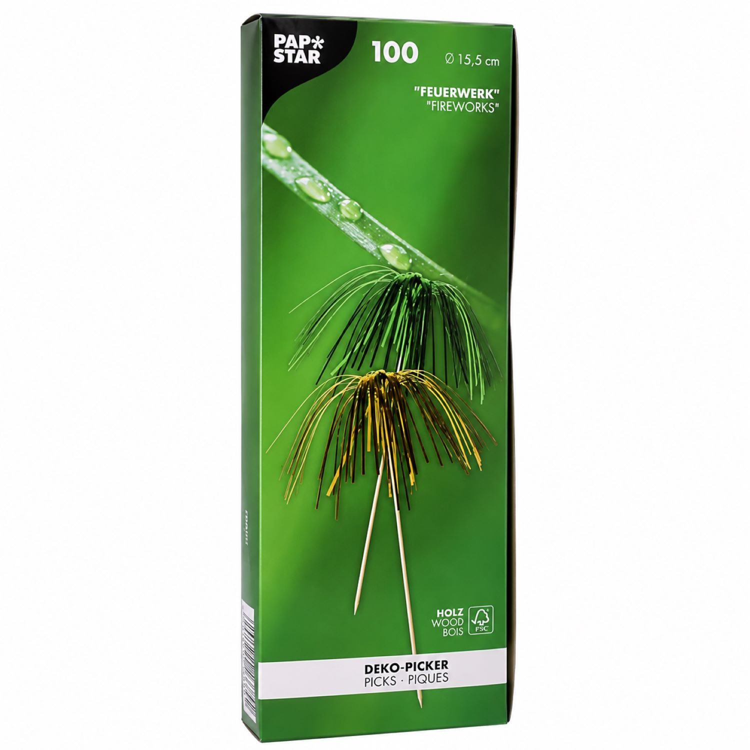 PAPSTAR GmbH Papierdekoration Partypicker 'Feuerwerk', 15,5 cm/100Stk. – Bild 4 von 4