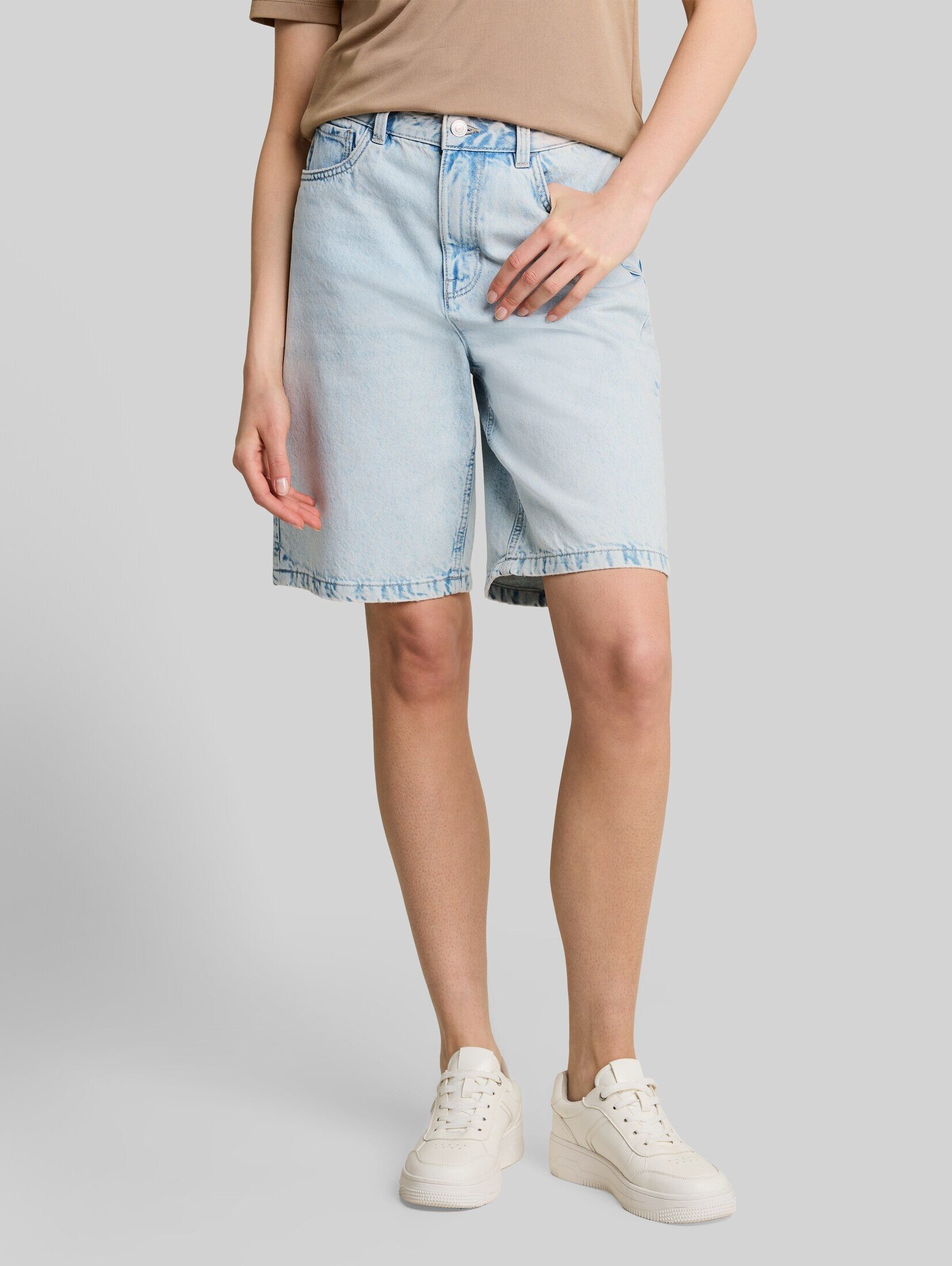 TOM TAILOR Denim Shorts Jeanshosen TTELIN STRAIGHT Bermuda Jeans Shorts