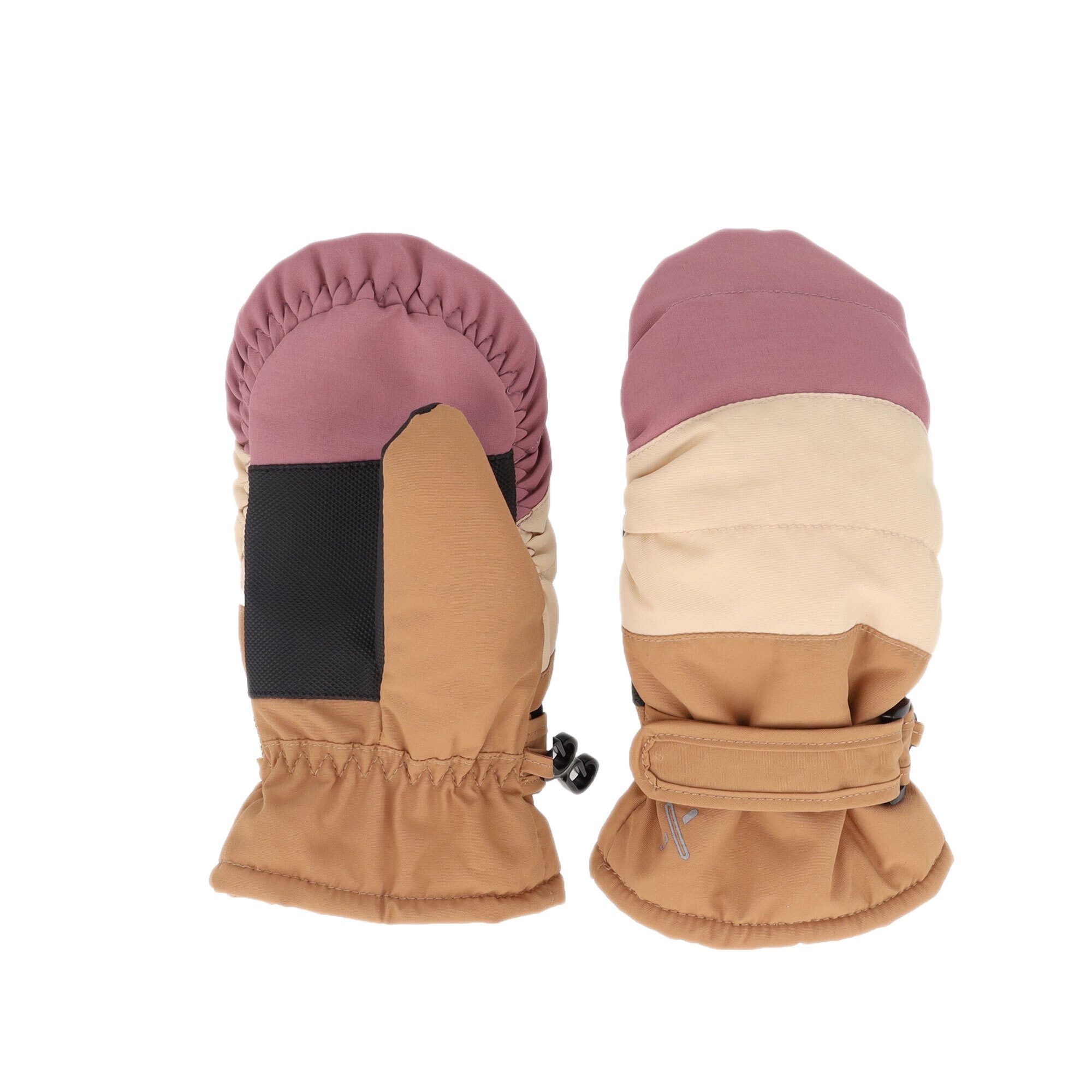 MAXIMO Fäustlinge MINI-Thermofausthandschuhe Daumen, Plüschfutter, Klettverschluß (2-St) Colour-Block