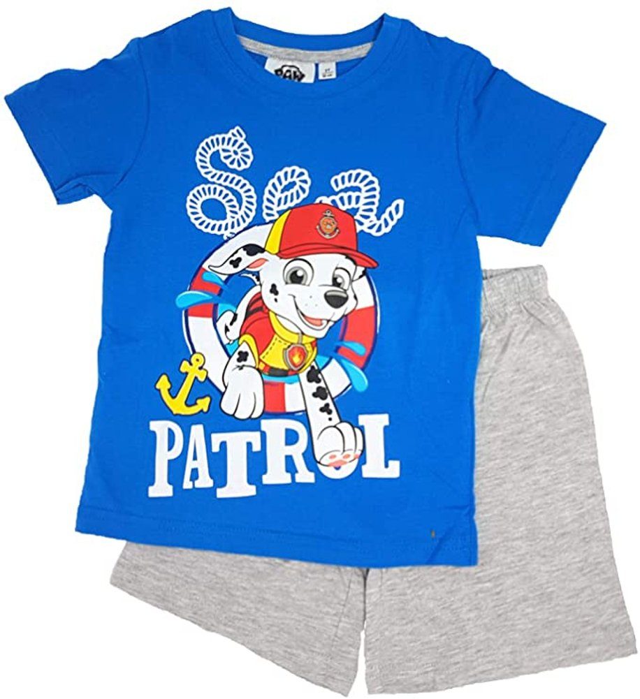 PAW PATROL Pyjama PAW PATROL PYJAMA Shorty kurzer Pyjama Jungen