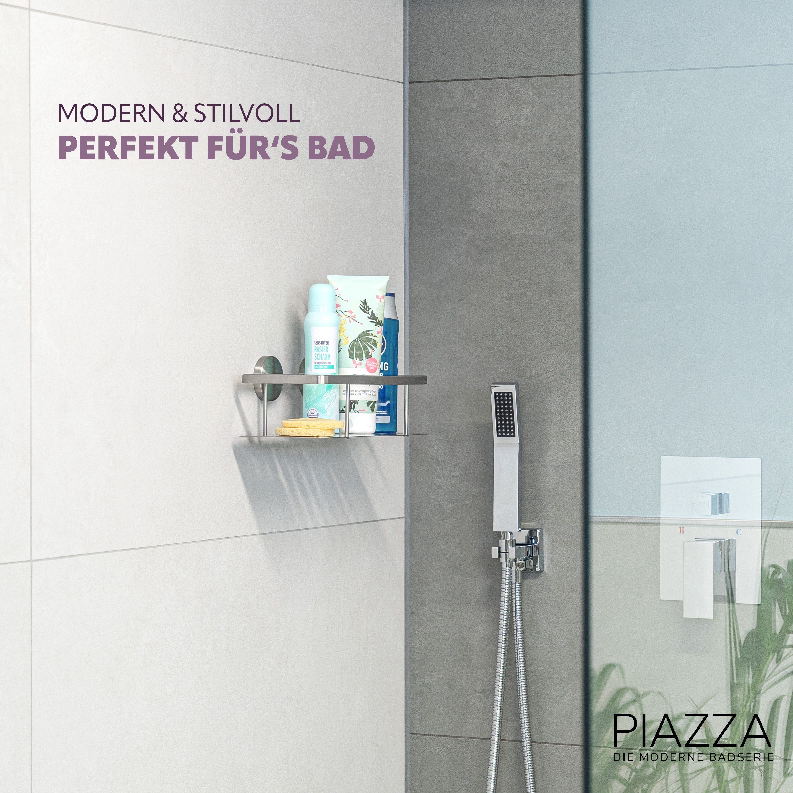 bremermann Duschablage Bad-Serie PIAZZA - aus Edelstahl matt, 1-tlg. günstig online kaufen