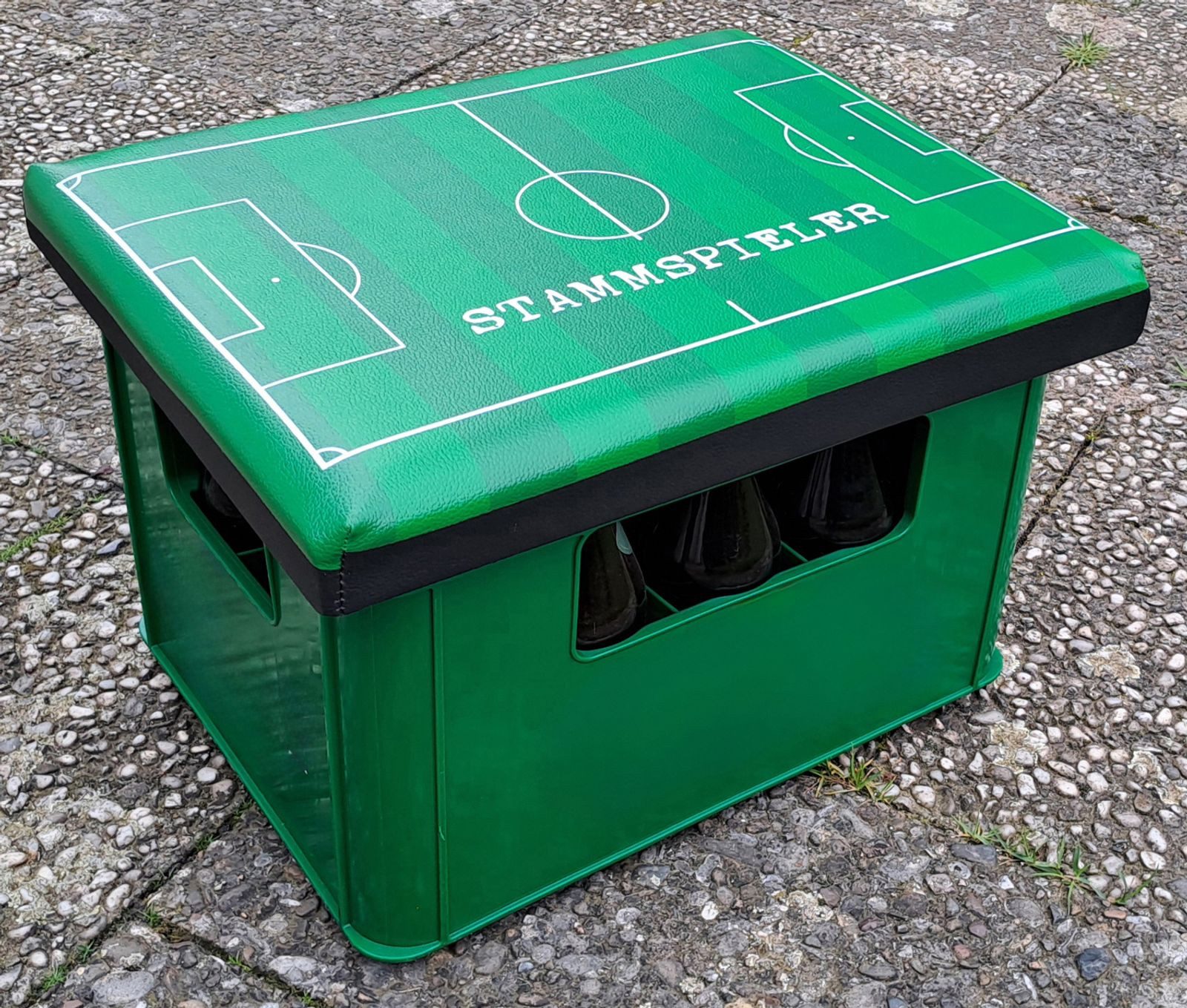 BURI Sitzauflage Bierkastensitz Fußball Getränkekistensitz Sitzkissen Sitzauflage, (1 St)