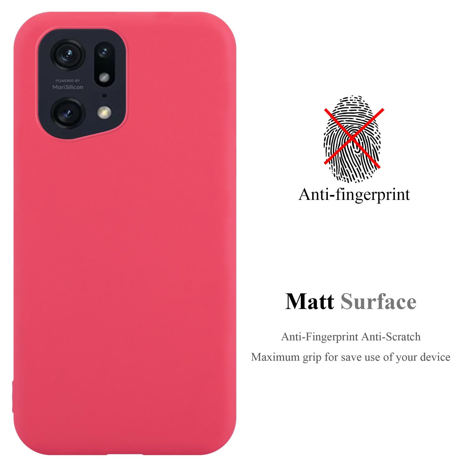 Cadorabo Handyhülle für Oppo FIND X5 PRO Hülle Oppo FIND X5 PRO, Flexible TPU Silikon Handy Schutzhülle - Hülle - ultra slim