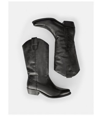 Felmini Wide Fit Stiefel Leder Bikerboots