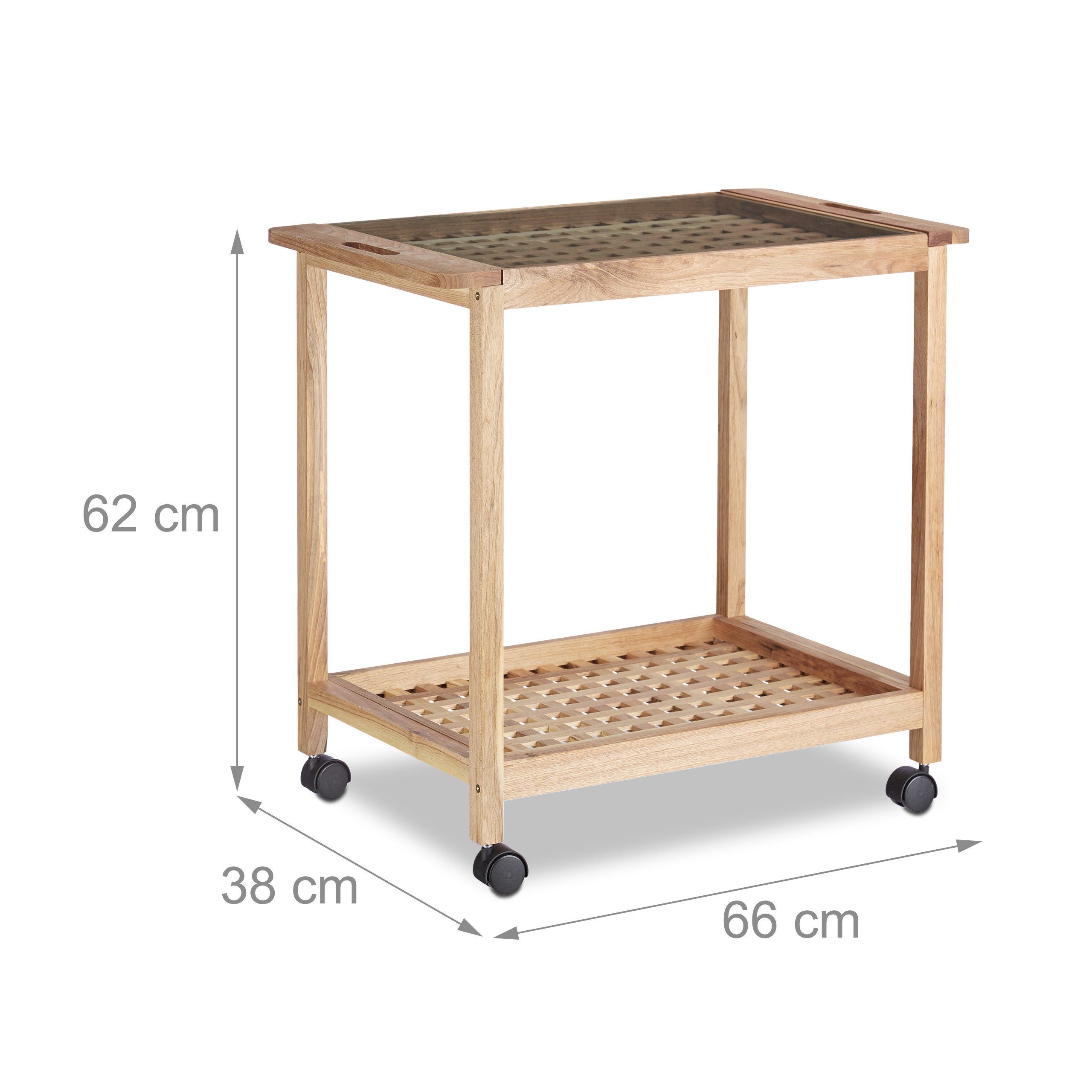 relaxdays Küchenwagen auf Rolle