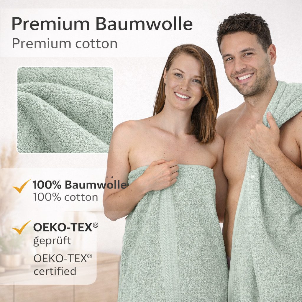 Betz Handtuch Set 4-tlg. PREMIUM 2 Handtücher und 2 Duschtücher, 100% Baumwolle (4-St) – Bild 4 von 5