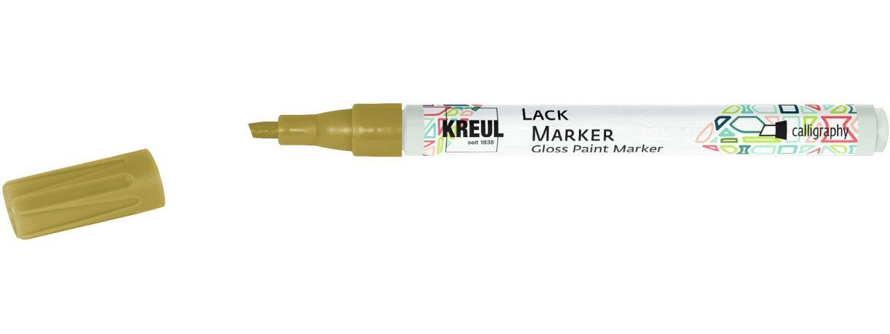 Kreul Künstlerstift Kreul Lack calligraphy Marker mm gold, 1-3