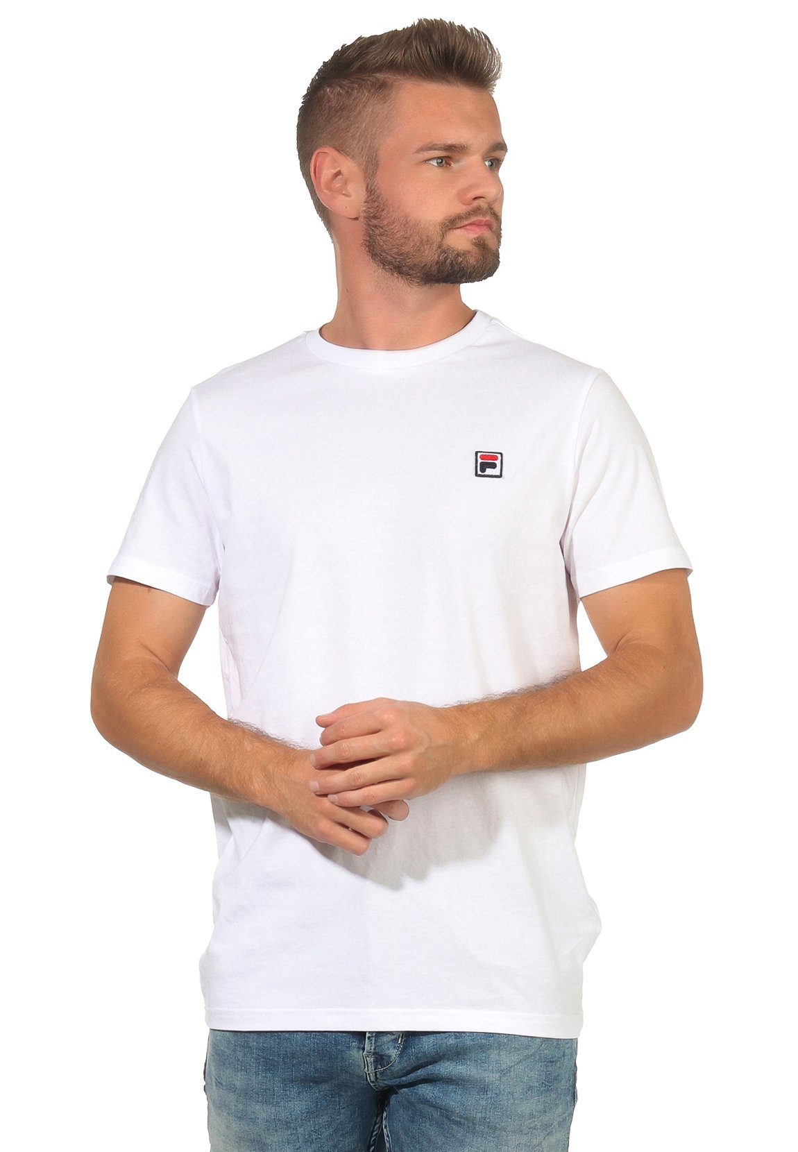 Fila T-Shirt Fila T-Shirt Herren MEN SEAMUS TEE SS 682393 Weiss M67 Bright White
