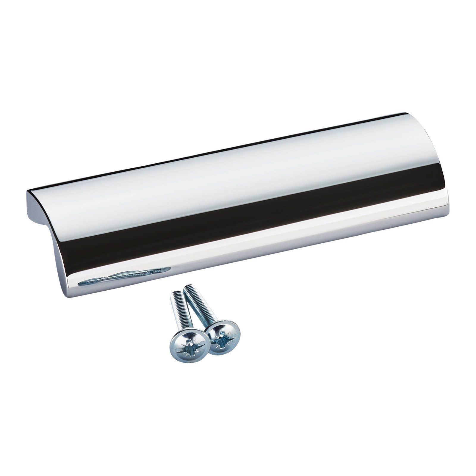 SO-TECH® Möbelgriff Griffleiste EMMA BA 96 - 320 mm, inkl. Schrauben (1-St), BA 96 mm Chrom poliert von SCHÜCO ALU COMPETENCE von SO-TECH®
