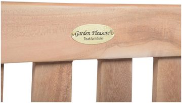 Garden Pleasure Gartenbank Teak Gartenbank SOLO 120 cm ohne Armlehne