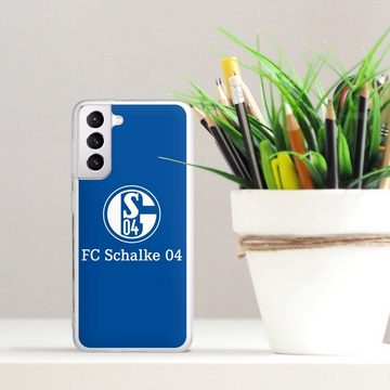 DeinDesign Handyhülle FC Schalke 04 Blau, Samsung Galaxy S21 5G Silikon Hülle Bumper Case Handy Schutzhülle