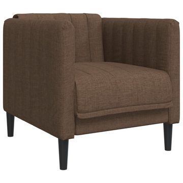 vidaXL Sofa Sessel Braun Stoff