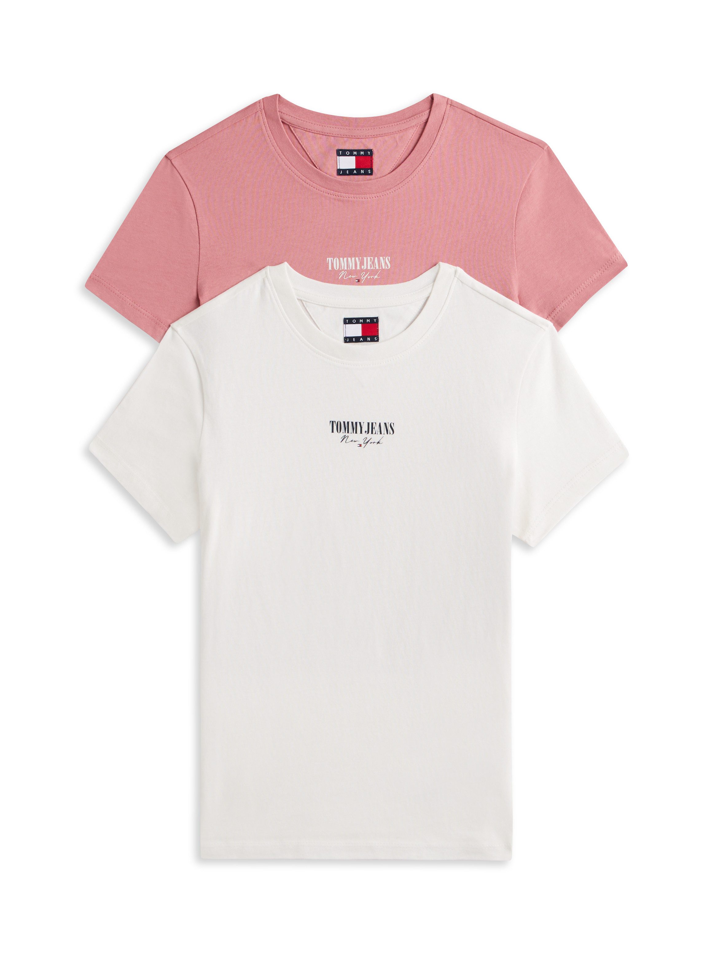 Tommy Jeans Kurzarmshirt TJW 2PACK ESSENTIAL LOGO 2 TEE (Packung, 2-tlg) günstig online kaufen