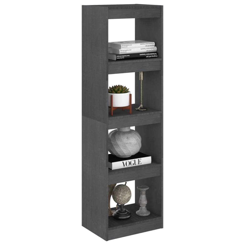 Kiefer Bücherregal cm Massivholz 40x30x135,5 Grau furnicato Raumteiler