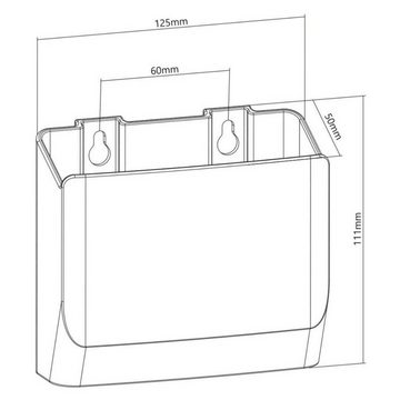 EBUY Aufbewahrungsbox 2er PACK - Universal Aufbewahrungsbox Wandhalterung Wand Box (2 St)